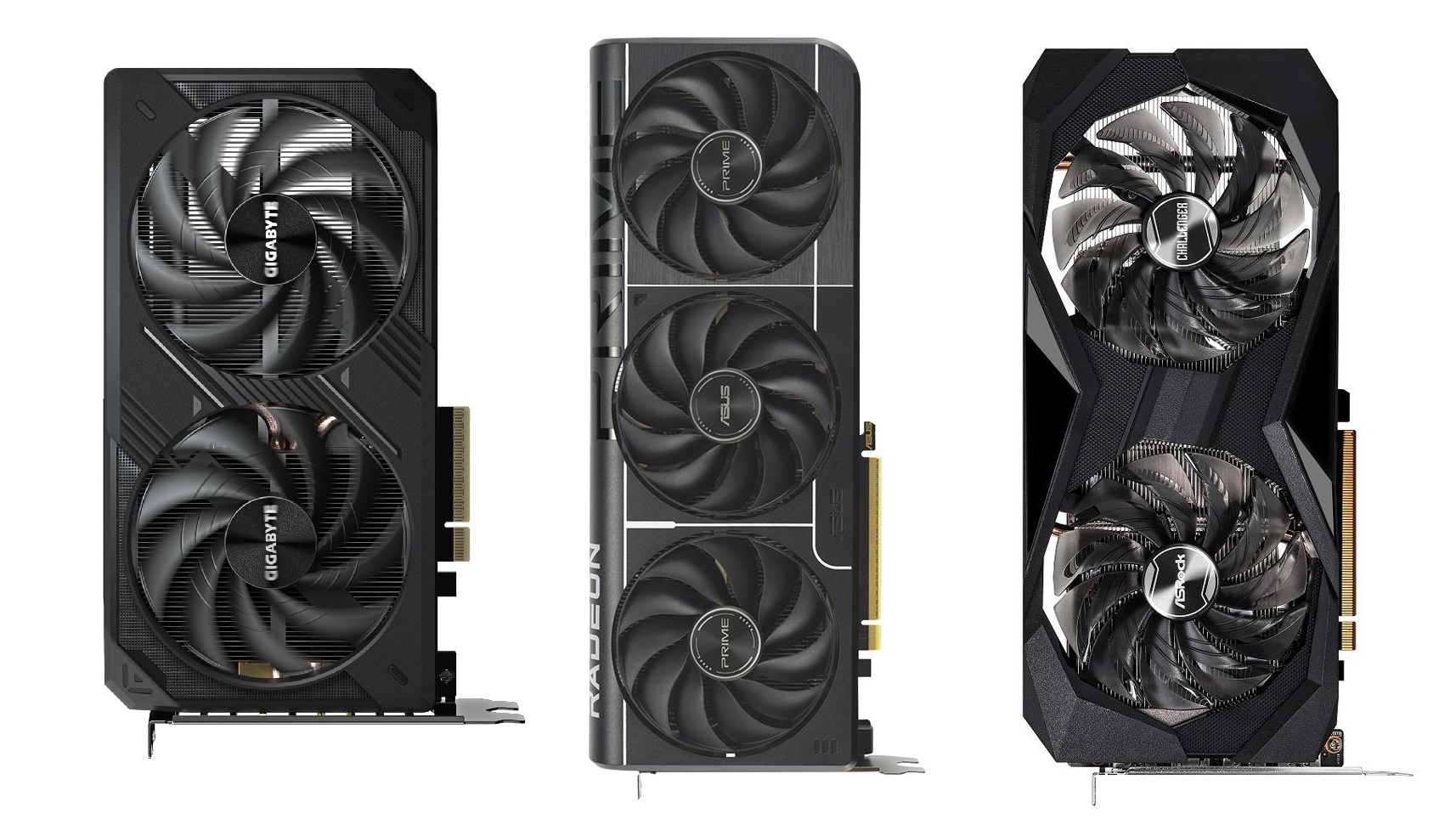 Picture of three Budget GPUs