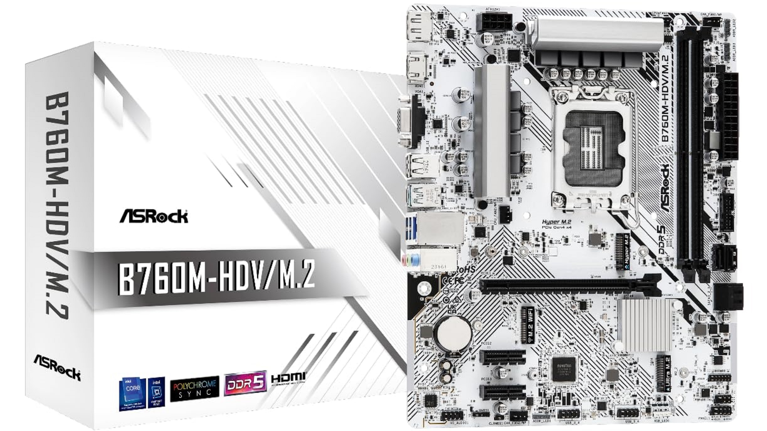 PIcture of ASRock B760M-HDV/M.2 Motherboard