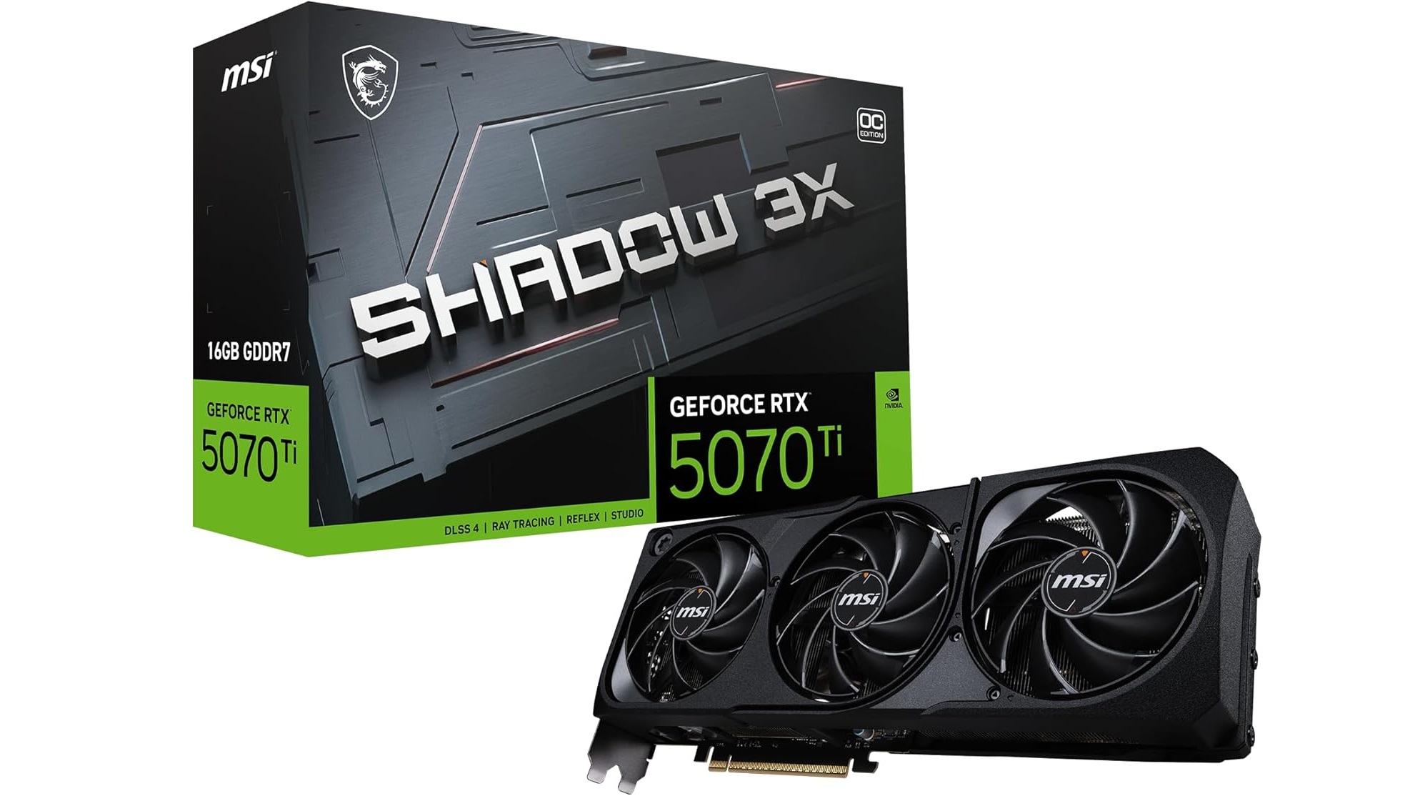 MSI Gaming RTX 5070 TI 16G Shadow 3X