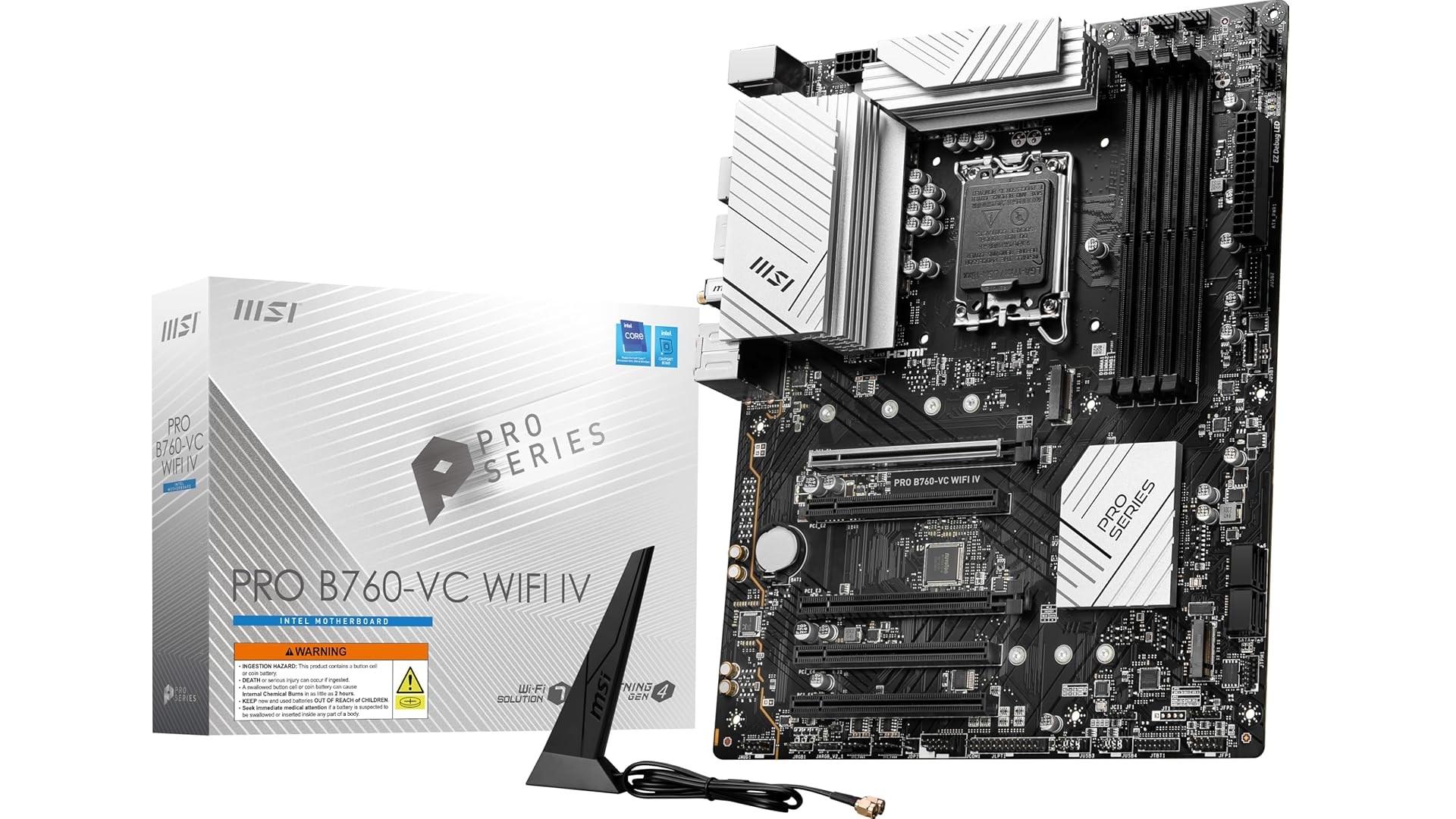 Picture of MSI PRO B760-VC WiFi IV ProSeries Motherboard