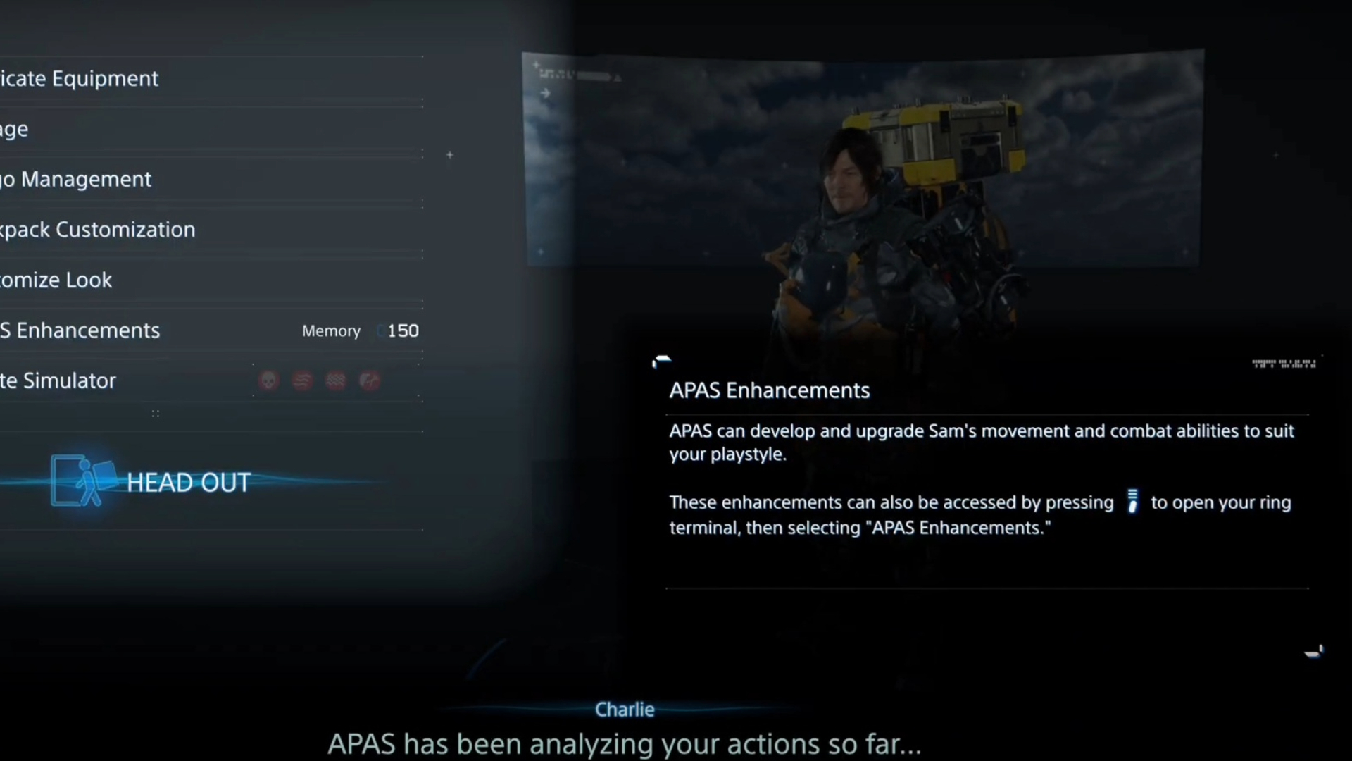 APAS Enhancements unlock new abilities for Sam