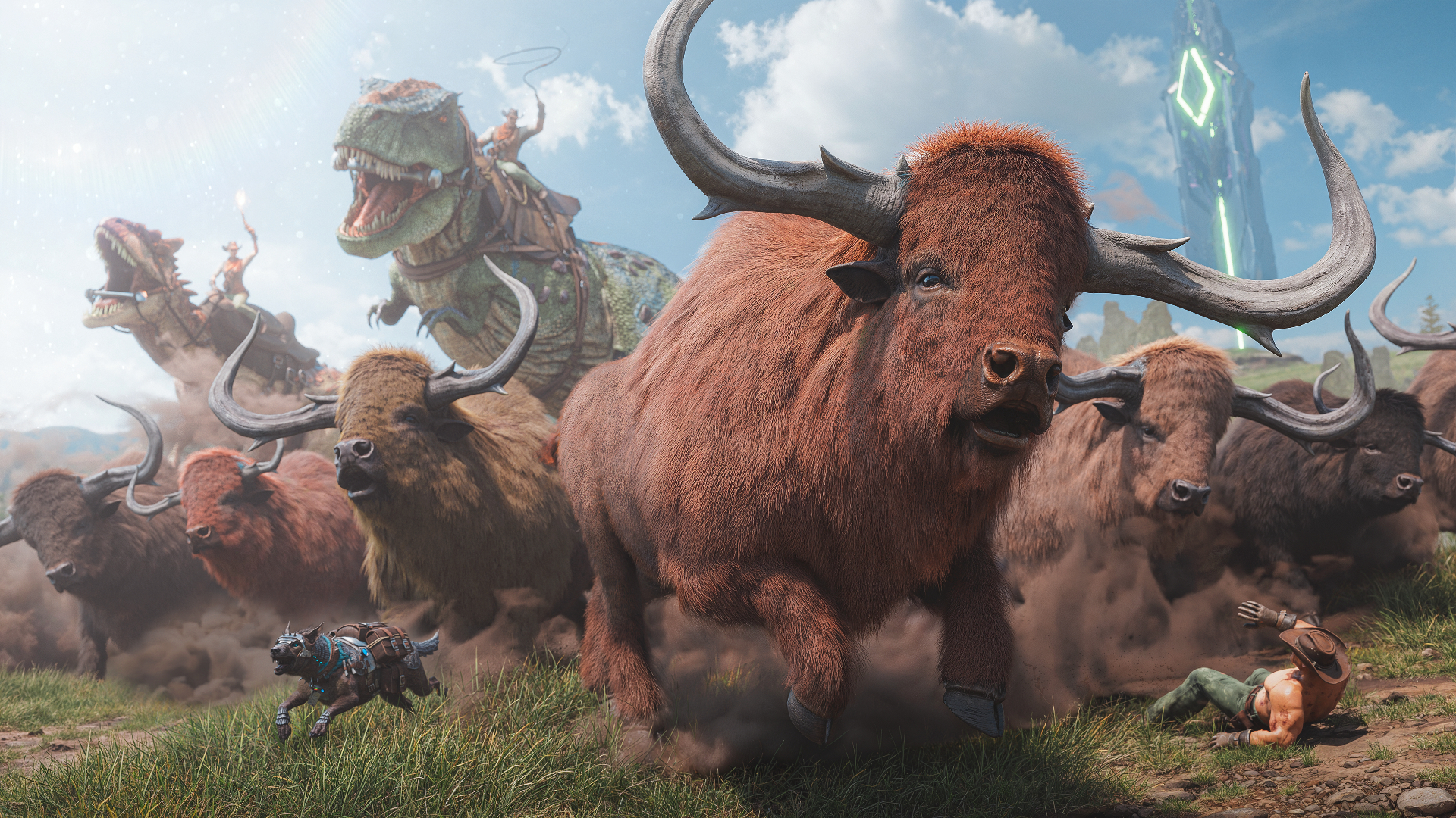 Giant Bison in Ark Survival Ascended. (Source: Studio Wildcard)