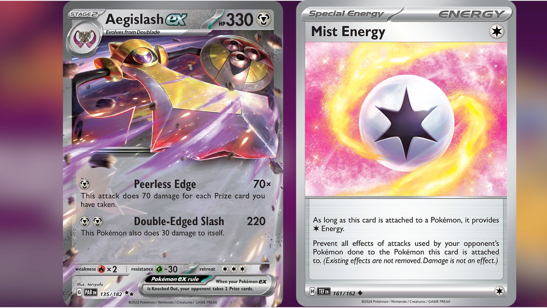 Aegislash ex and Mist Energy (Image via TPC)