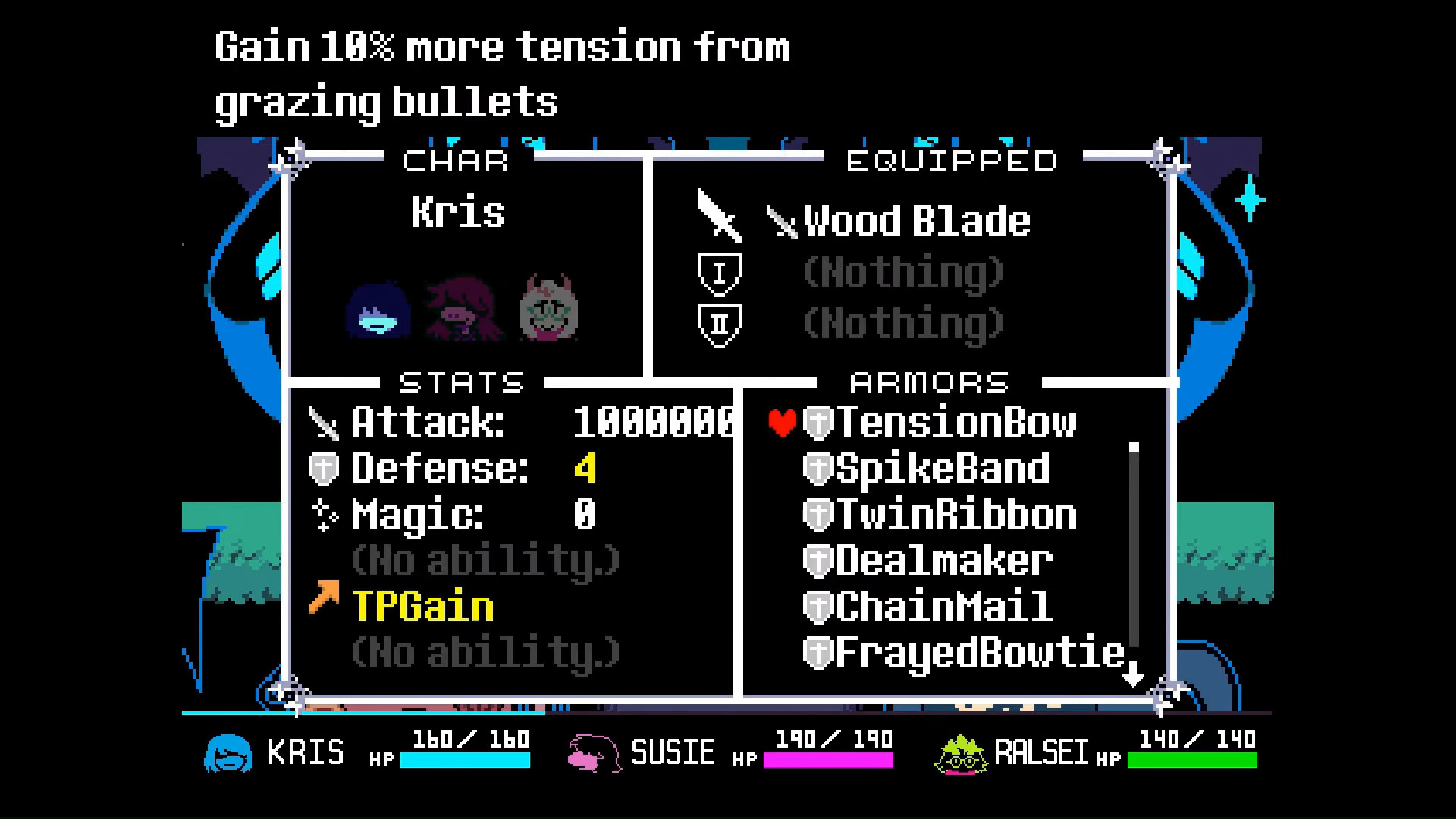 The Tension Bow in Deltarune (Image via Toby Fox | @RoboVenom55/YouTube)