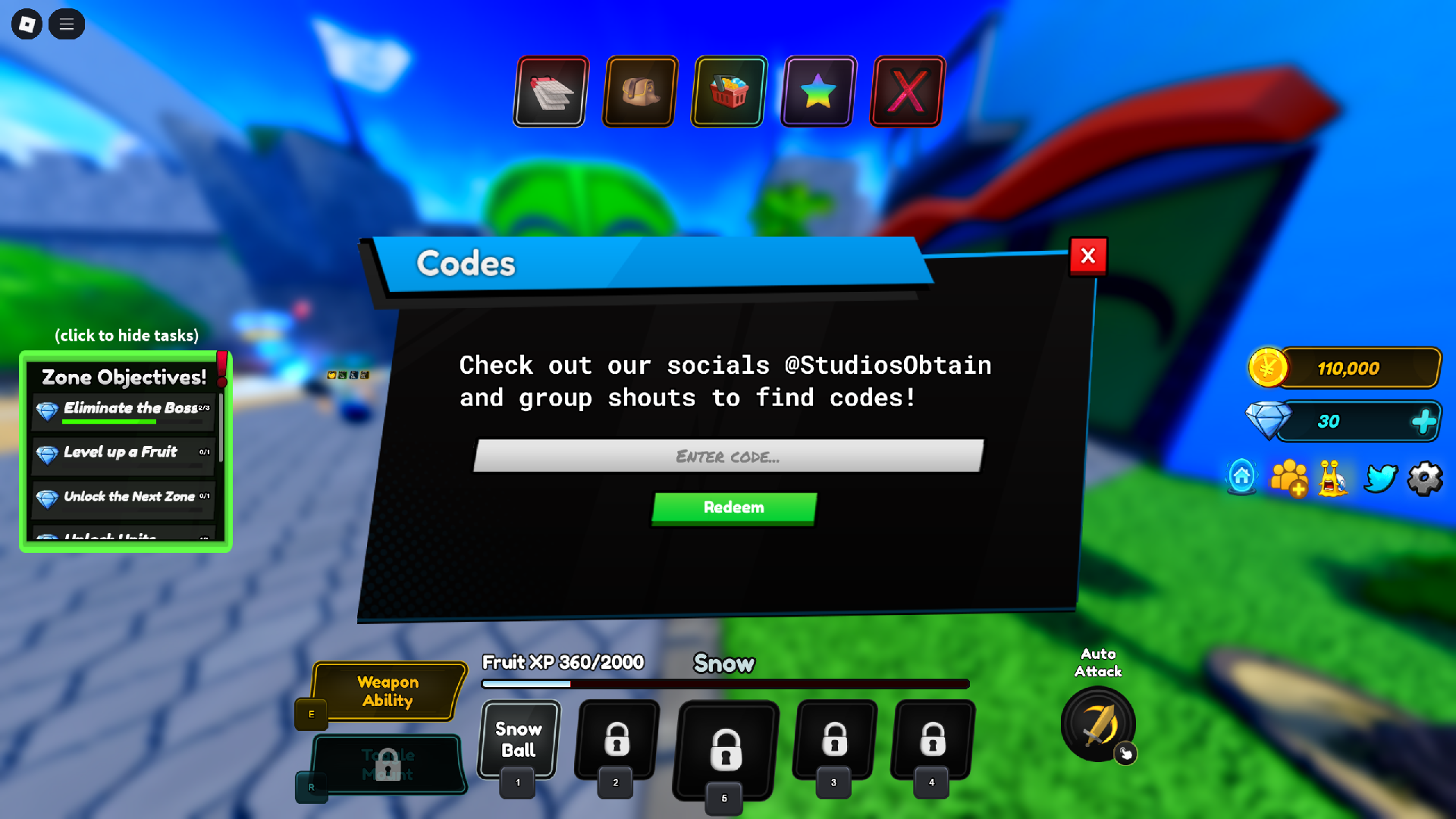 Code Box Anime Fruit World