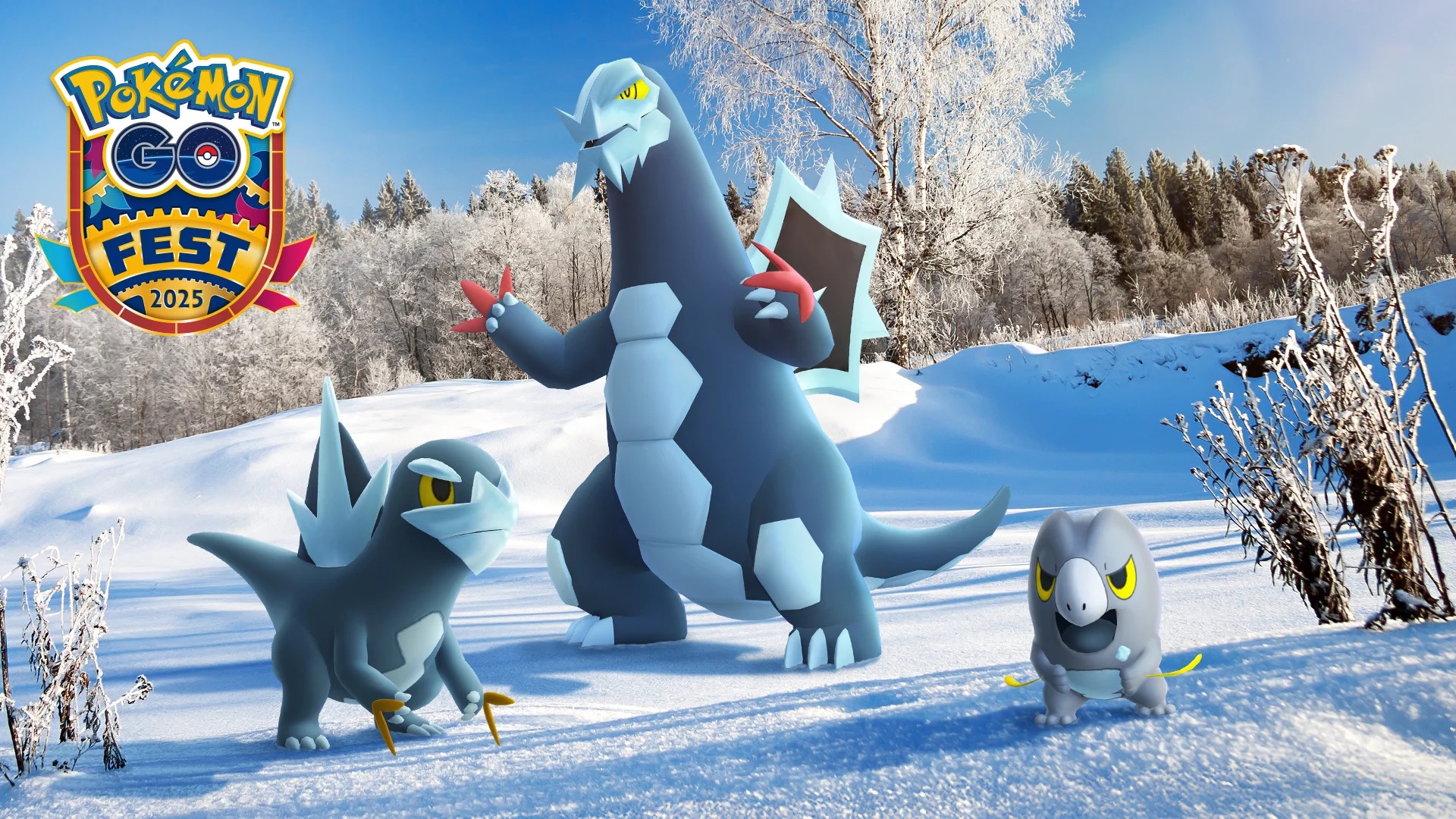 From the left: The Shint vatiants of Arctibax, Baxcalibur, and Frigibax.