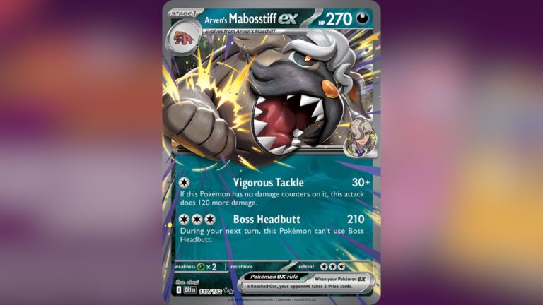 Arven's Mabosstiff Ex (Image via TPC)