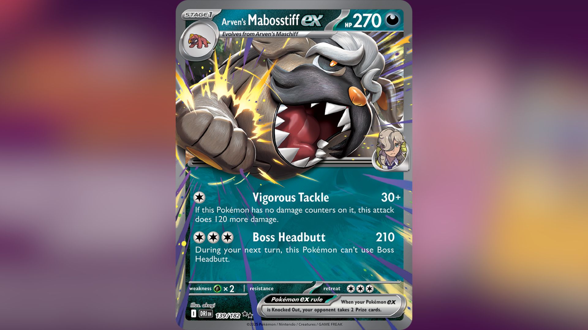 Arven's Mabosstiff Ex (Image via TPC)