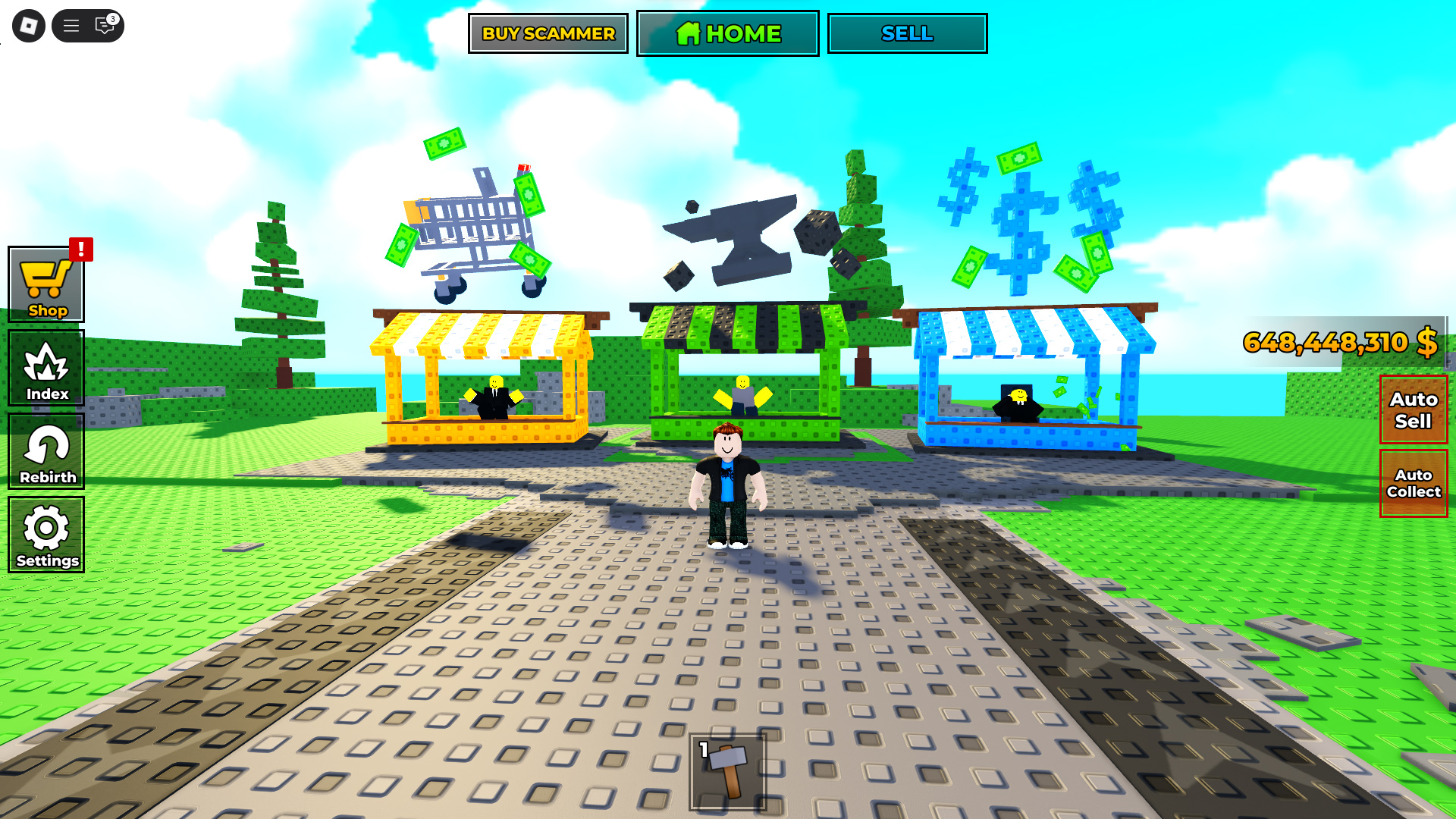 New crafting system in Build a Scam Empire Update 2 (Image via Roblox Corporation)