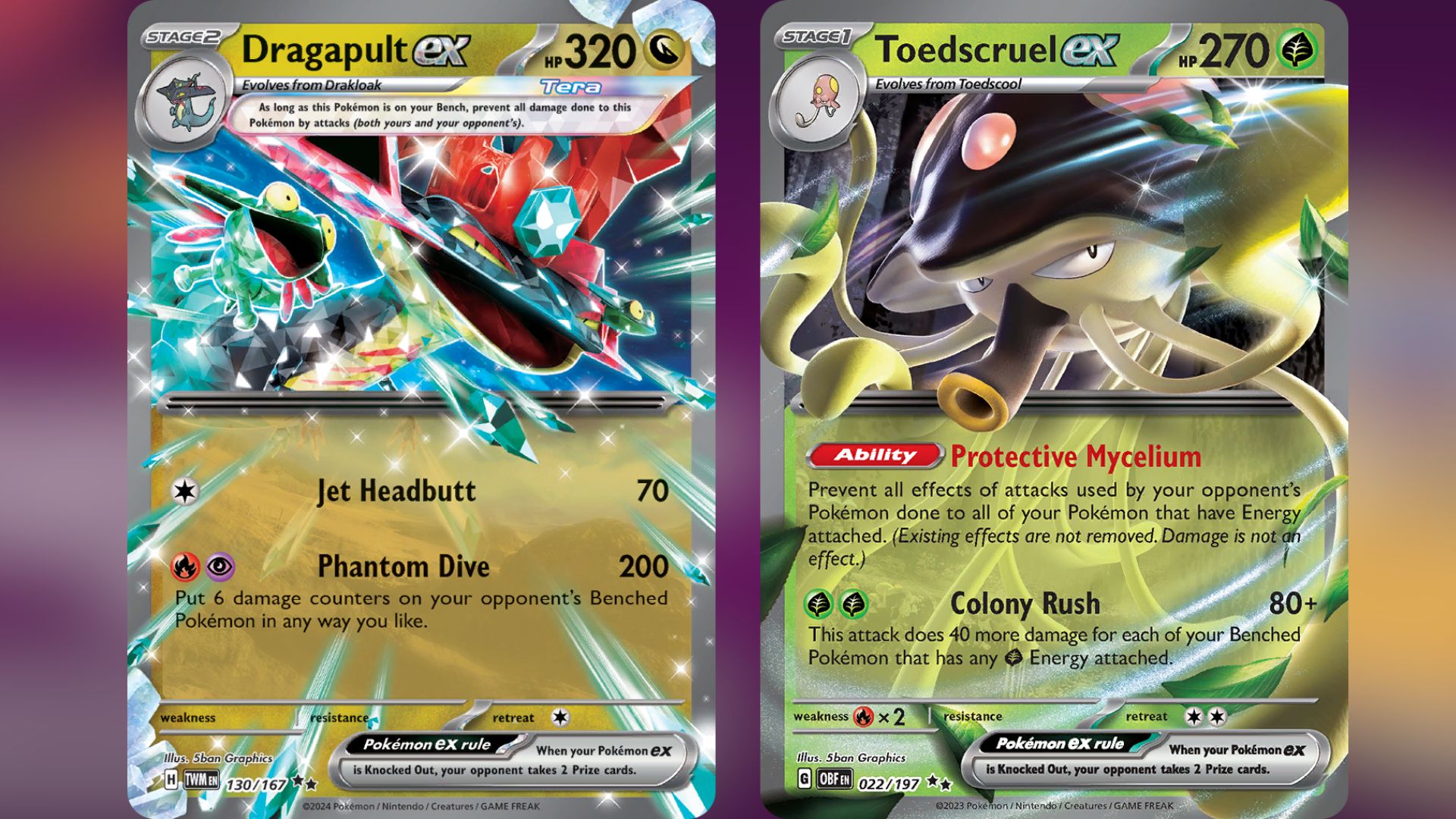 Dragapult ex and Toedscruel ex (Image via TPC)