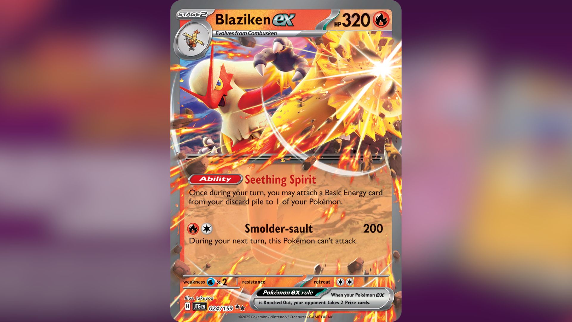 Blaziken ex (Image via TPC)