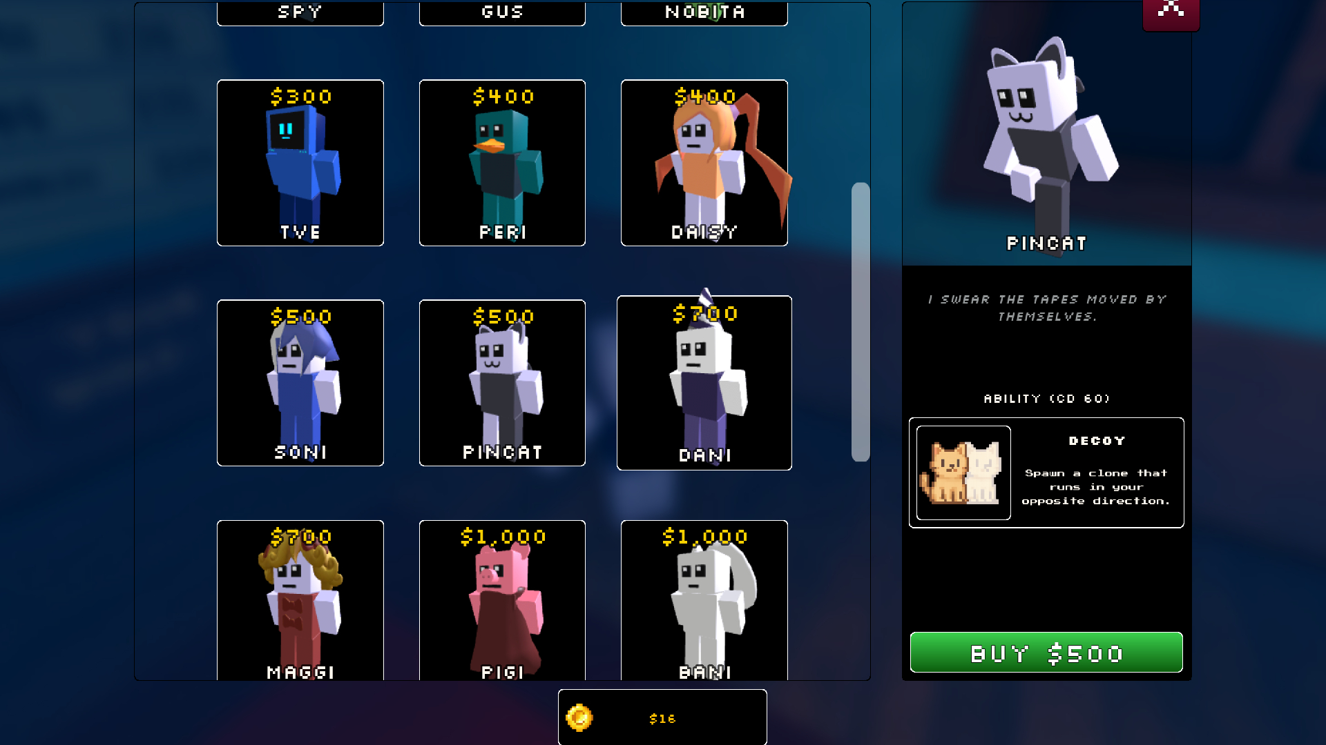 Buy More Characters (Image via Roblox)