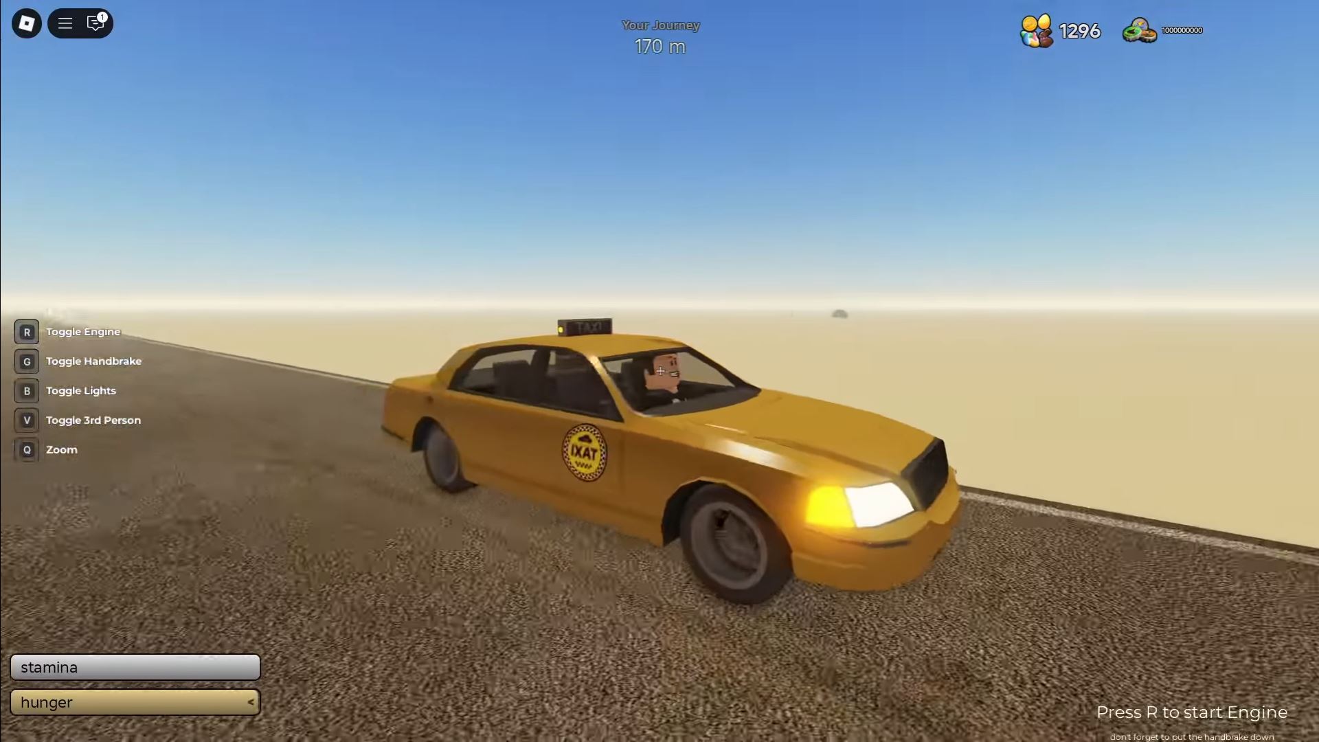 Cabbie car - A Dusty Trip (Image via Roblox)