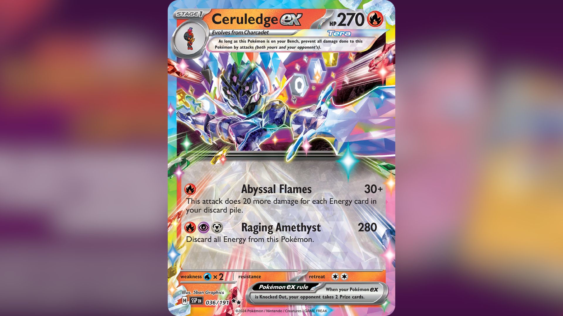 Ceruledge Ex (Image via TPC)