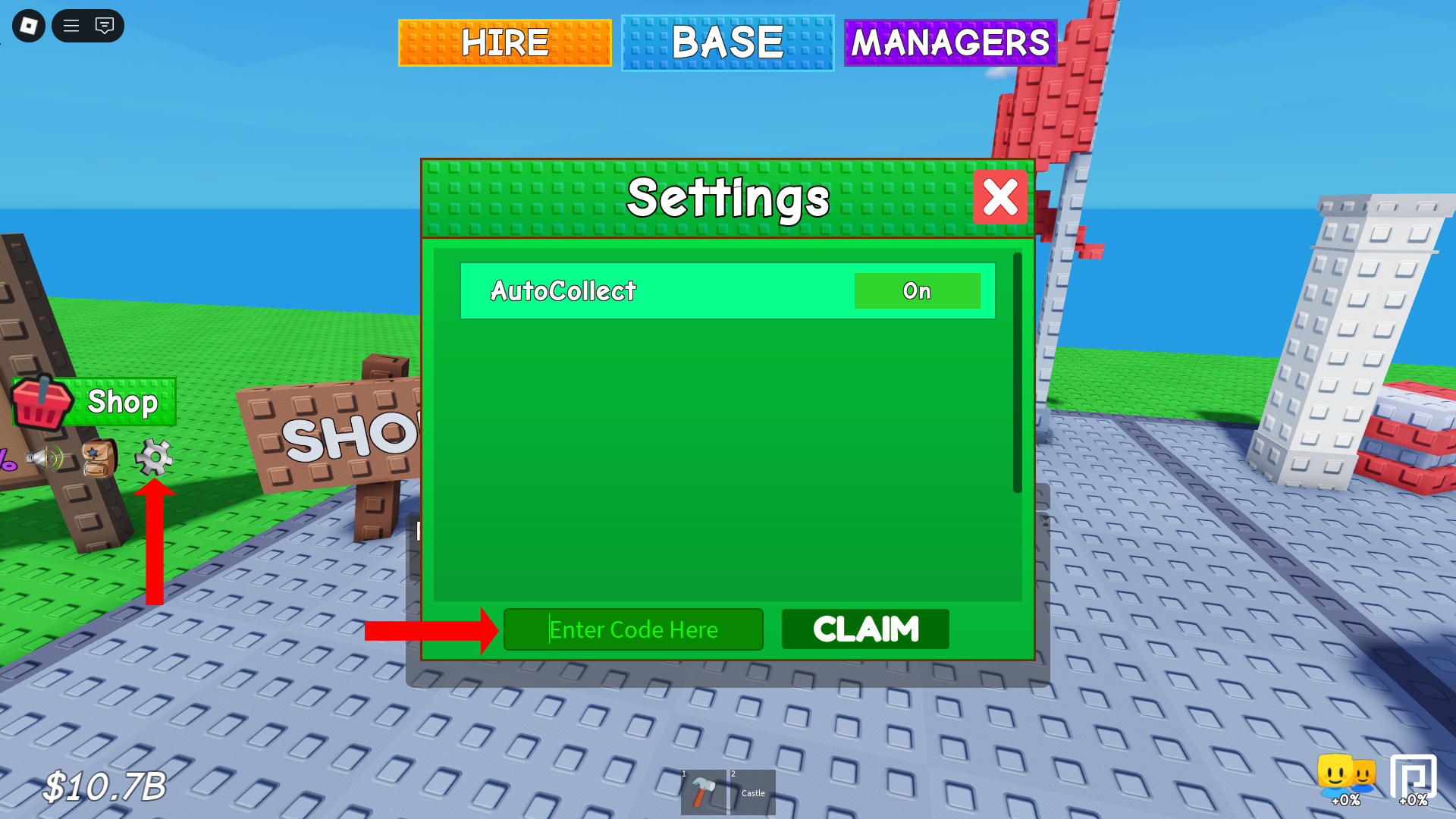 Redeem your codes here (Image via Roblox Corporation)