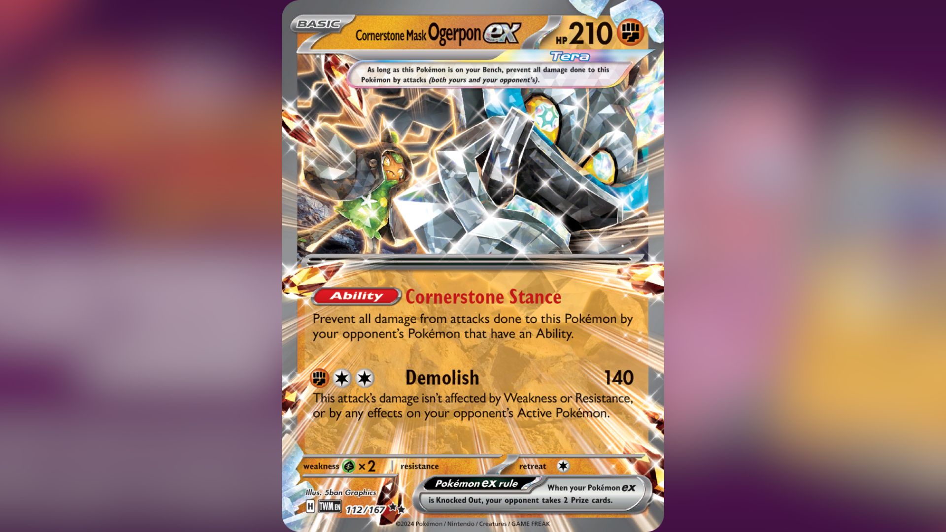 Cornerstone Mask Ogerpon Ex (Image via TPC)