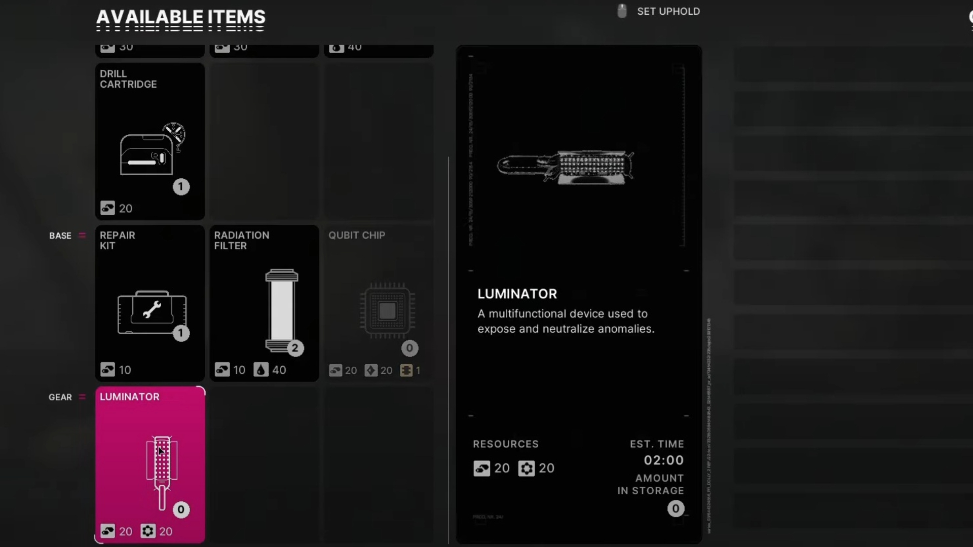 Crafting The Luminator