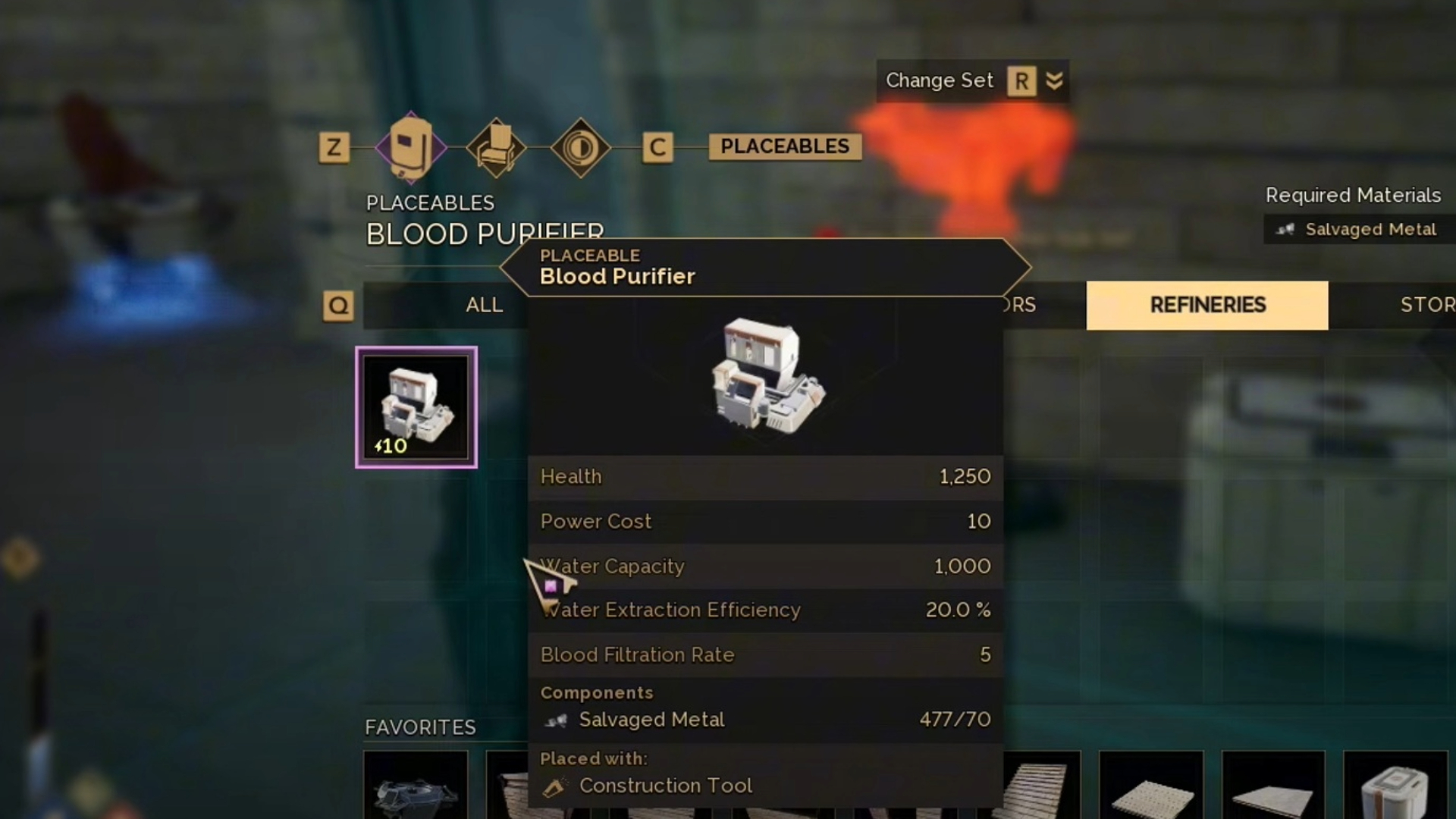 Craft the Blood Purifier (Source: Funcom)