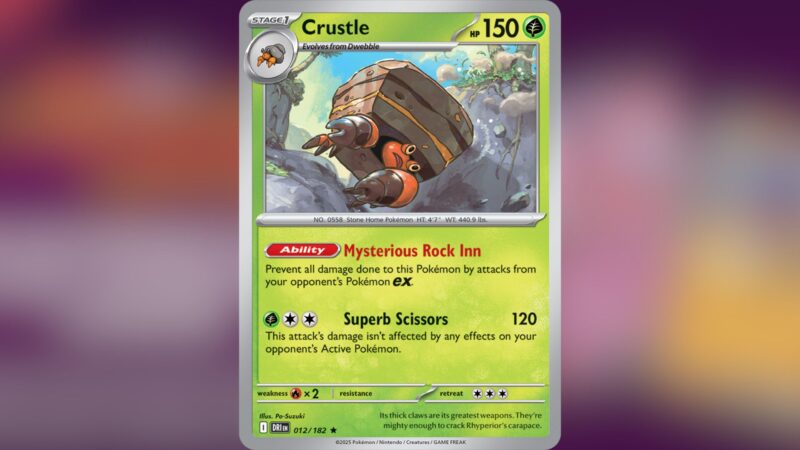 Crustle Destined Rivals (Image via TPC)