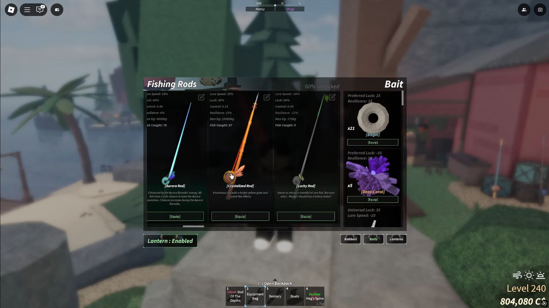 Crystalized Rod - Fisch (Image via Roblox)