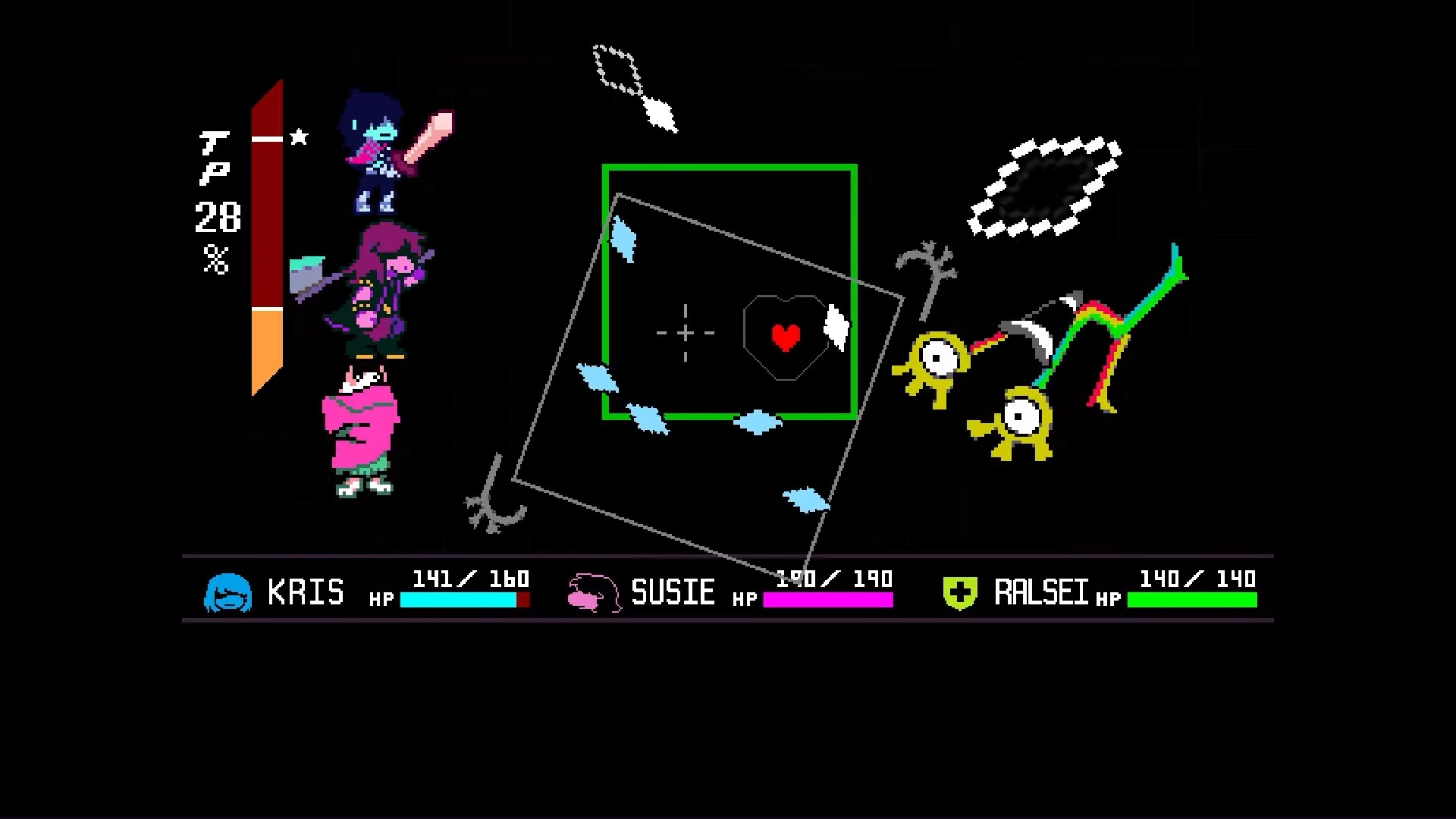 Watch out for these rotating attacks (Image via Toby Fox and @Underlab/YouTube)
