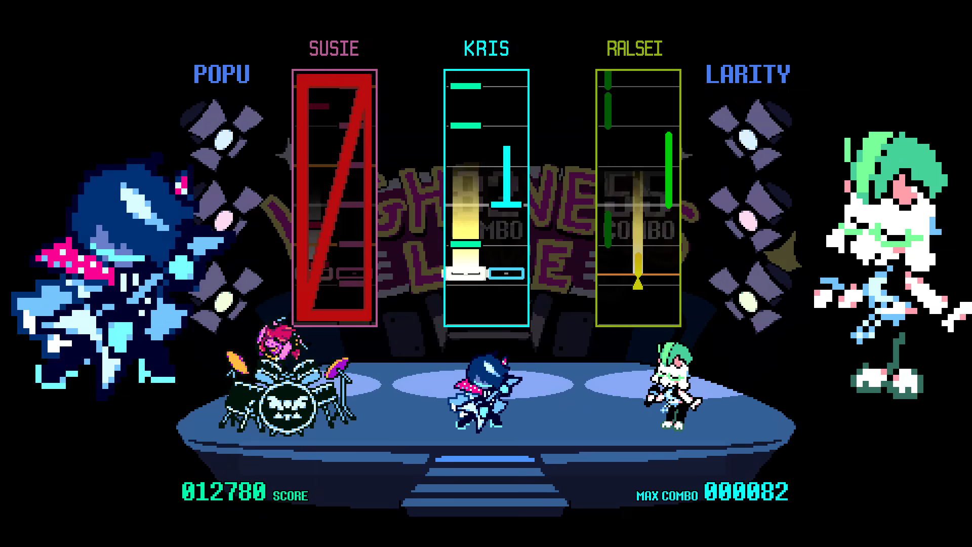You face these two during one of Tenna's games (Image via Toby Fox and Nintendo)