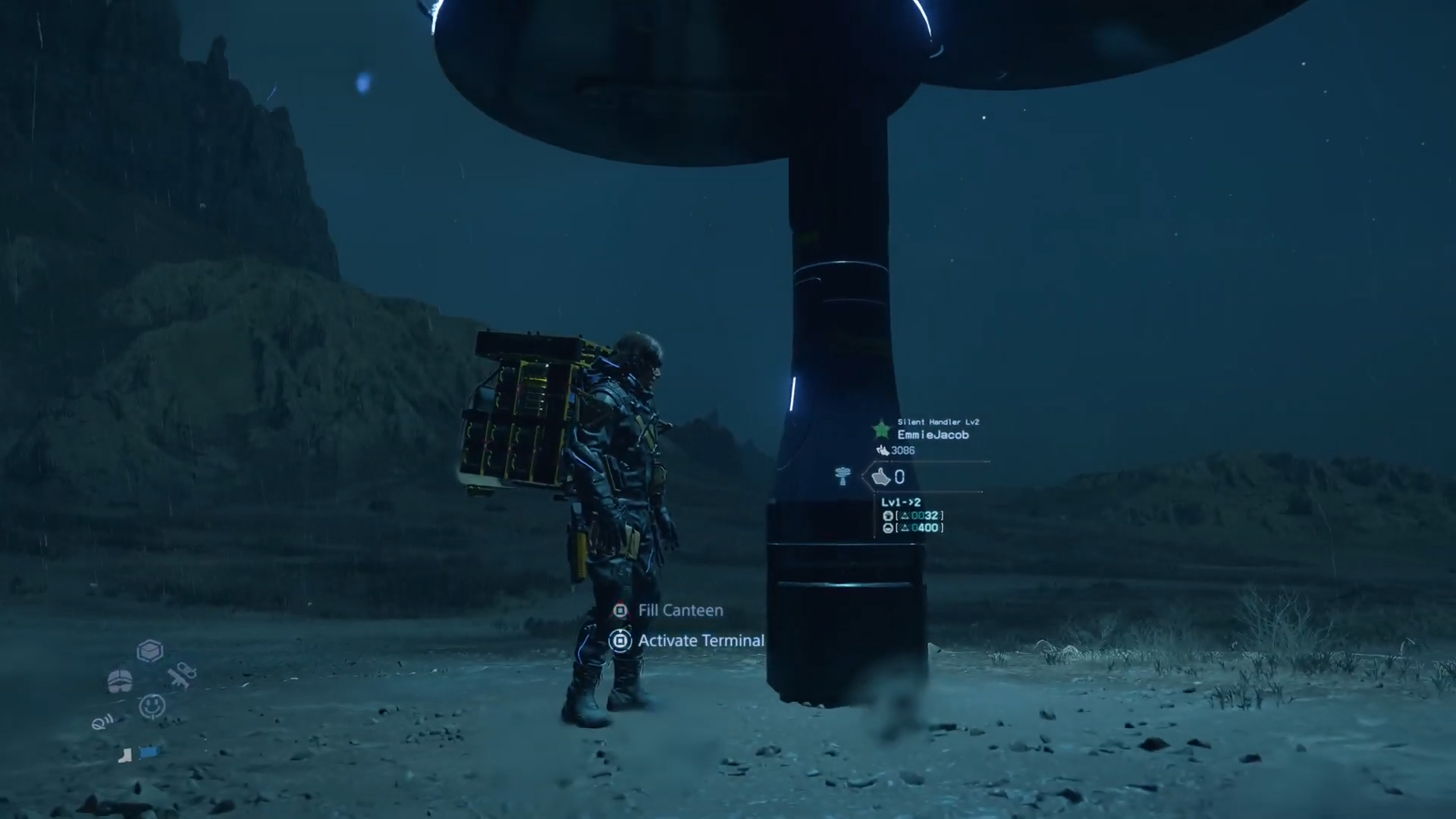 Enter a Timefall Shelter to gain its benefits