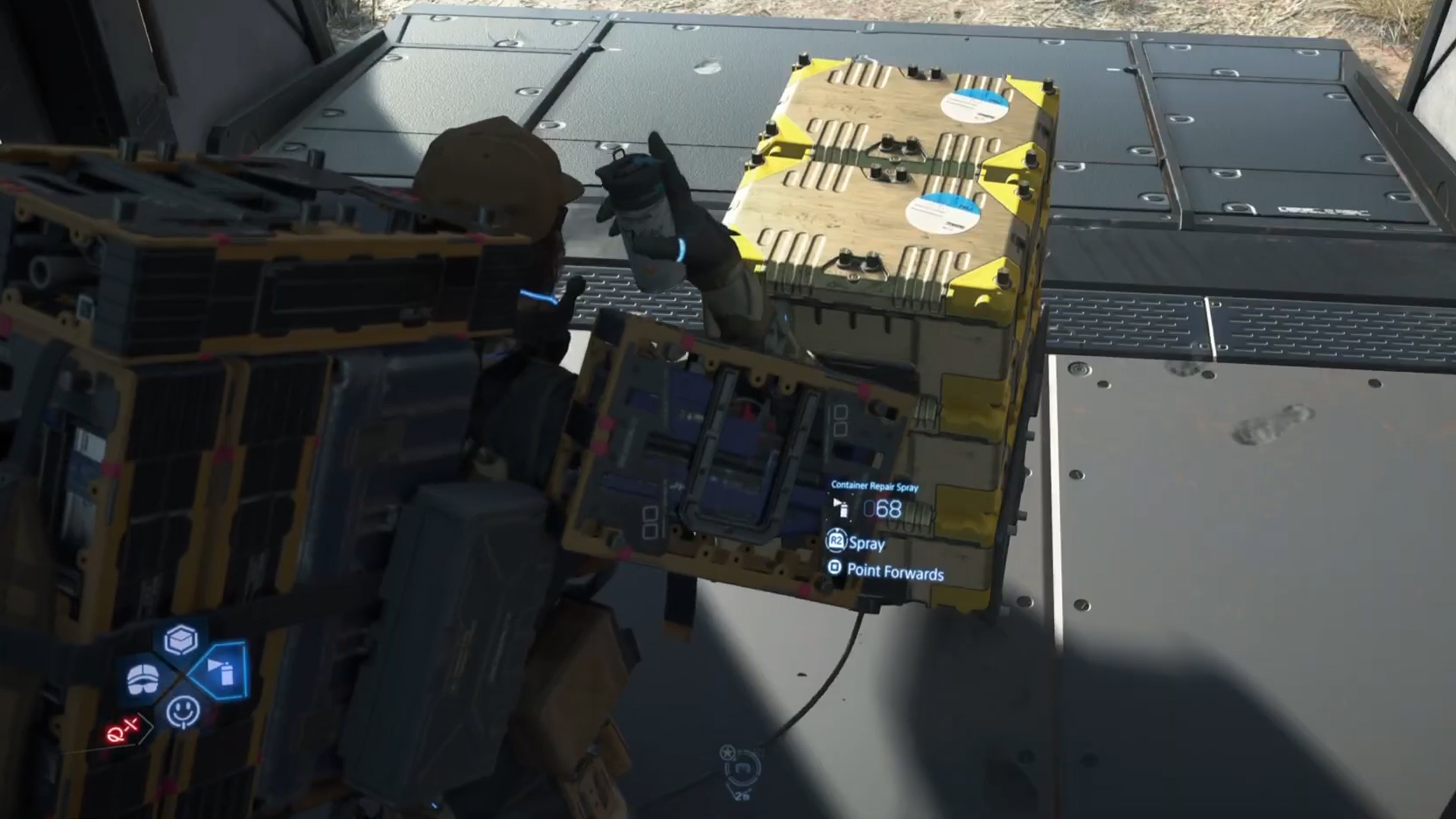 Use a Container Repair Spray to restore the container's durability