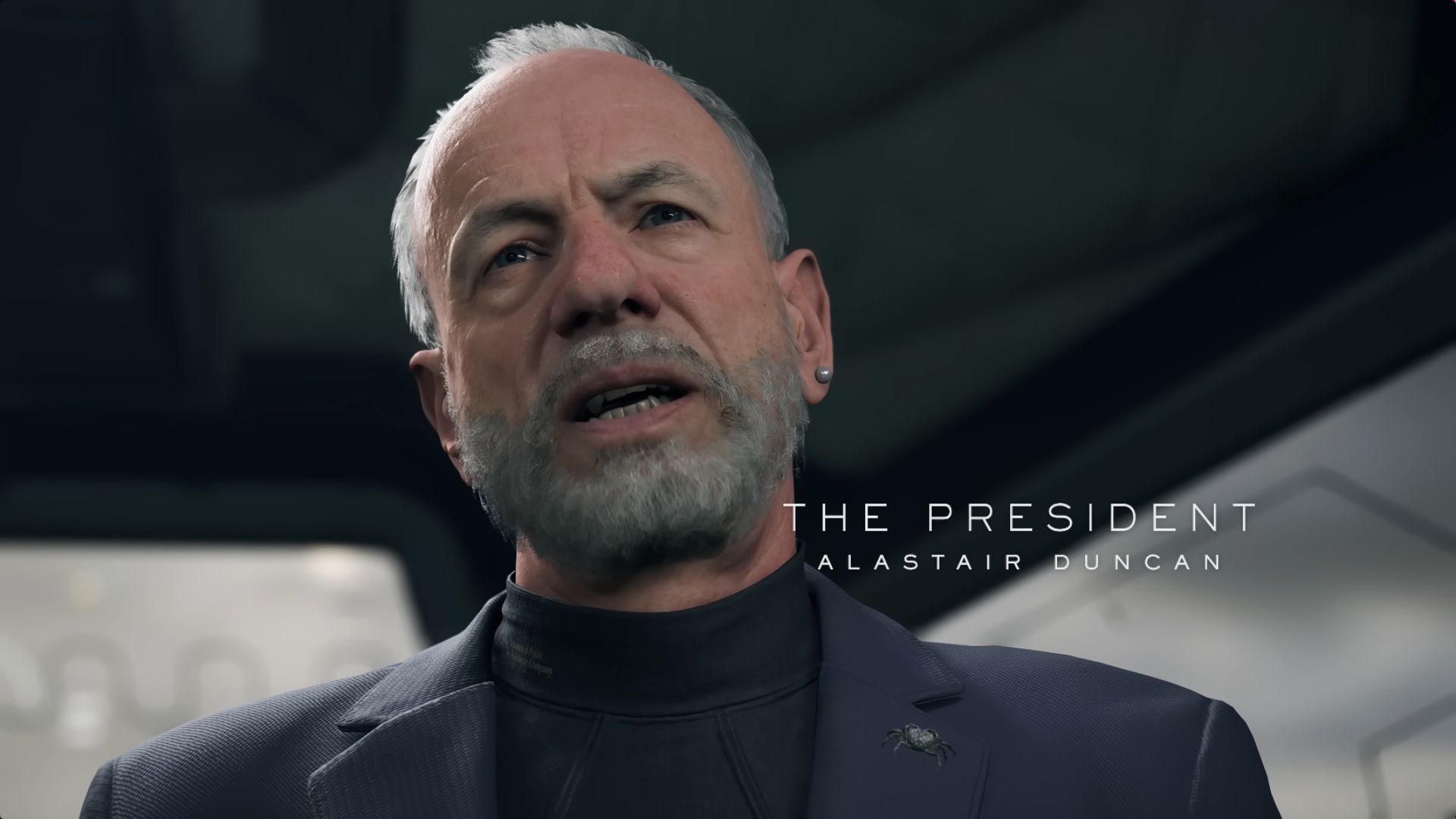 Death Stranding 2 The President - Alastair Duncan