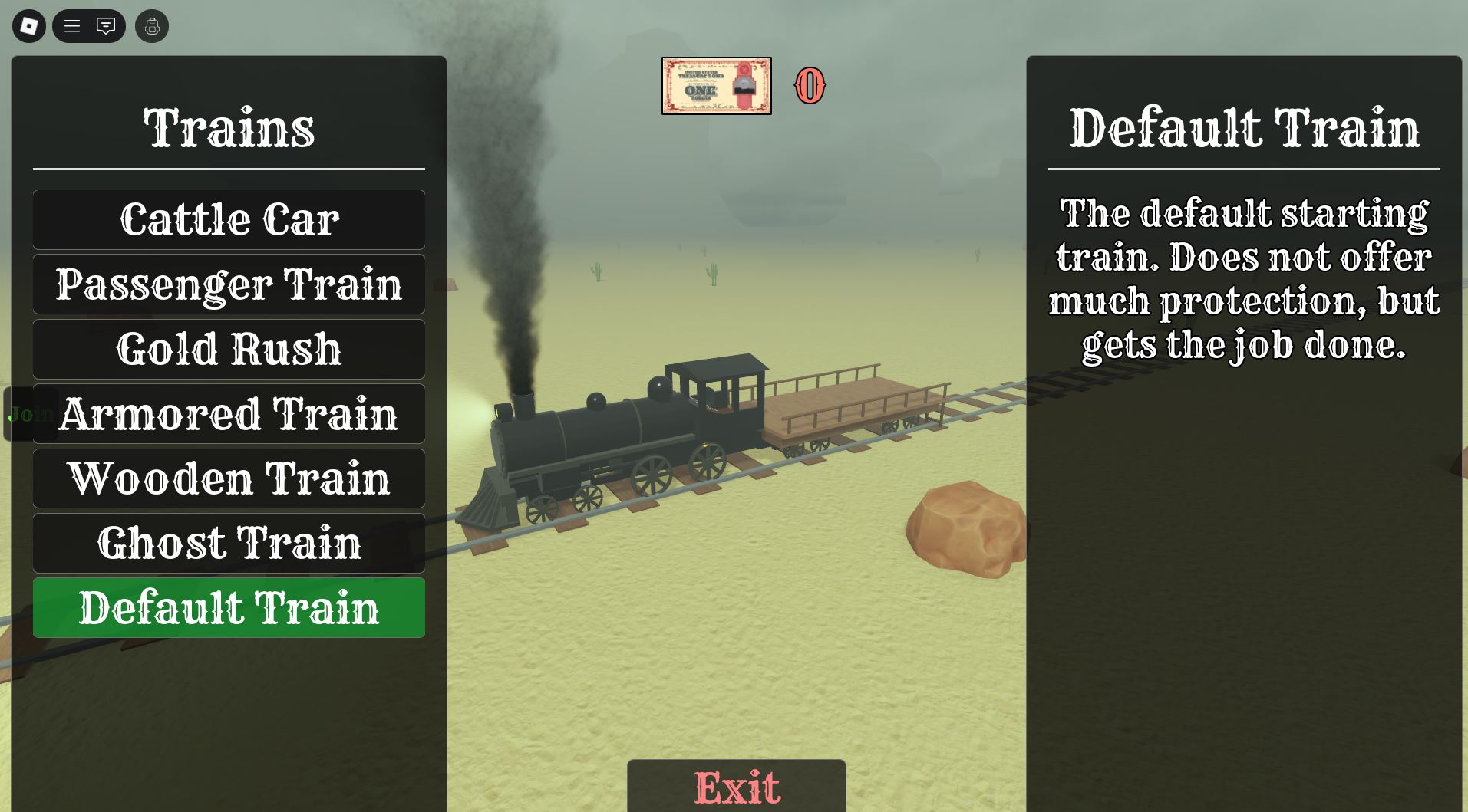 Default Train (Image via Roblox)