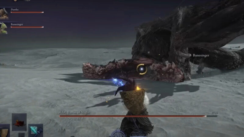 Defeat Adel Baron of Night easily with poison weapons