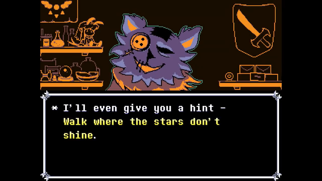 Seam will give you one piece of the key (Image via Toby Fox and @HappyPlaysGames/YouTube)