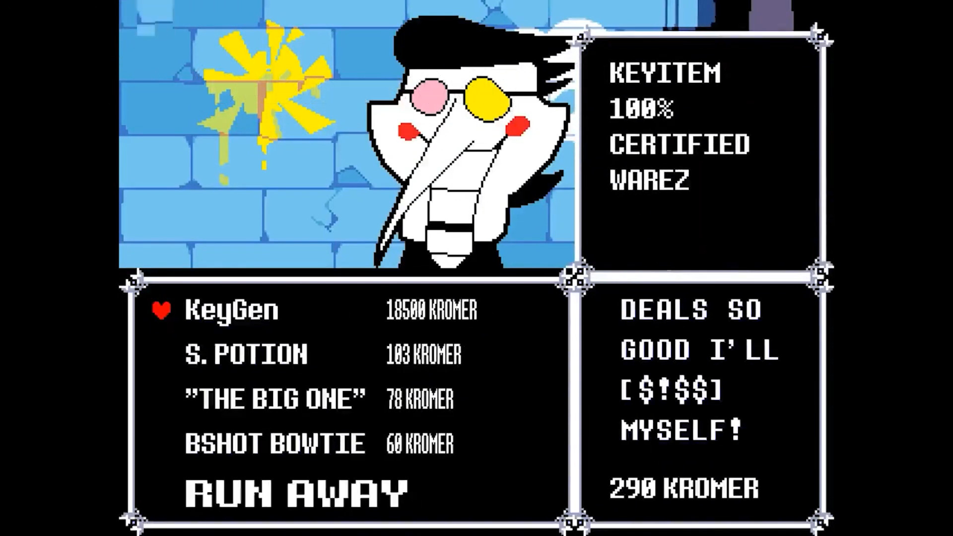Do not get fooled by Spamton (Image via Toby Fox and @tysondennis1016/YouTube)
