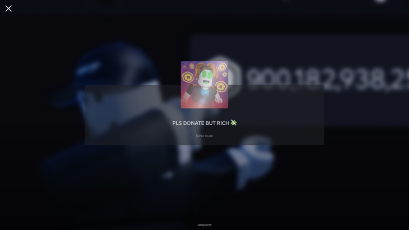 Pls Donate But Rich (Image via Roblox)