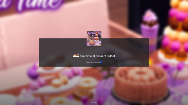 Tea Time Dessert Buffet (Image via Roblox)