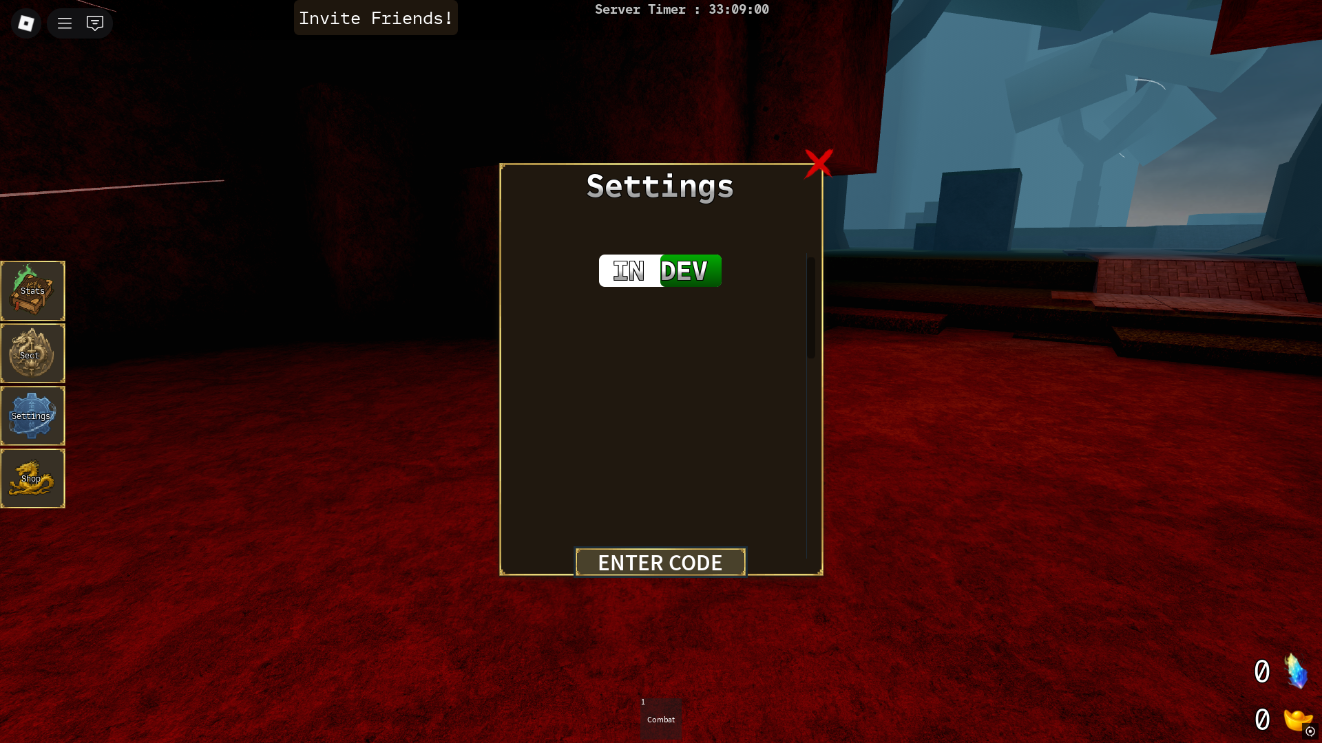 Redeeming codes (Image via Roblox)