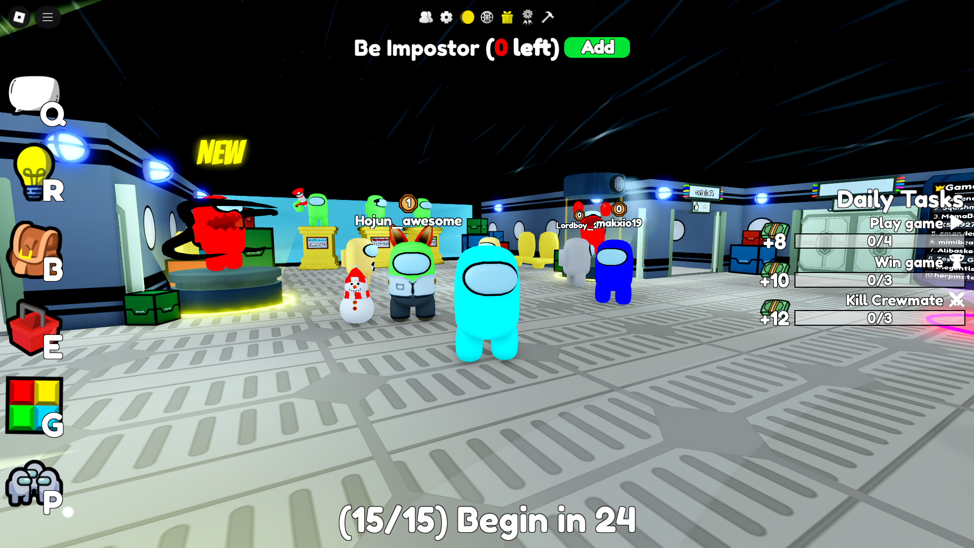 Stick with the crewmates (Image via Roblox)