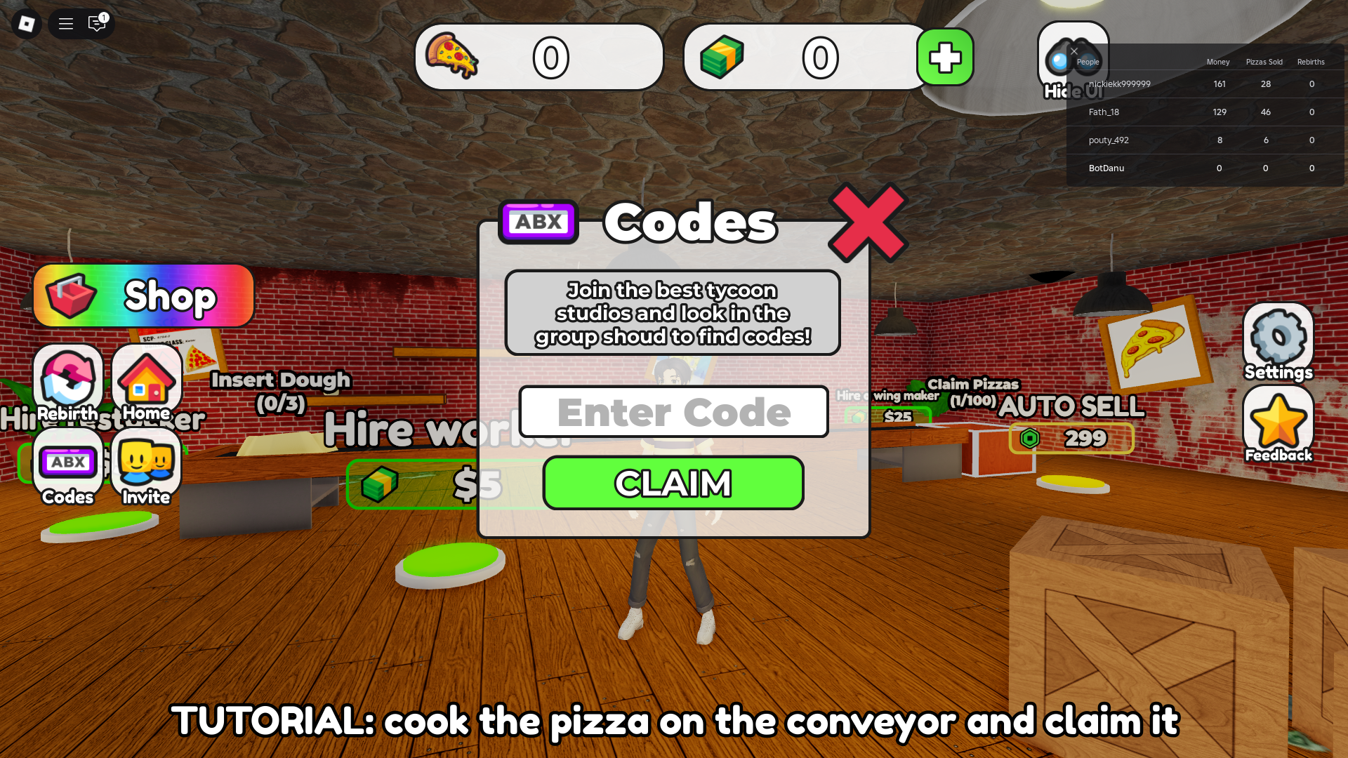 Redeeming codes (Image via Roblox)