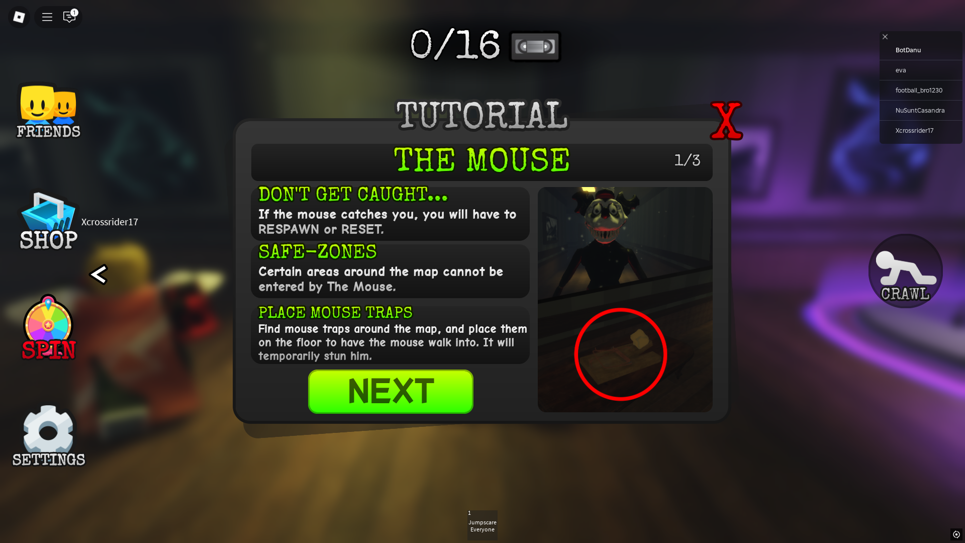 How to survive the mouse (Image via Roblox)