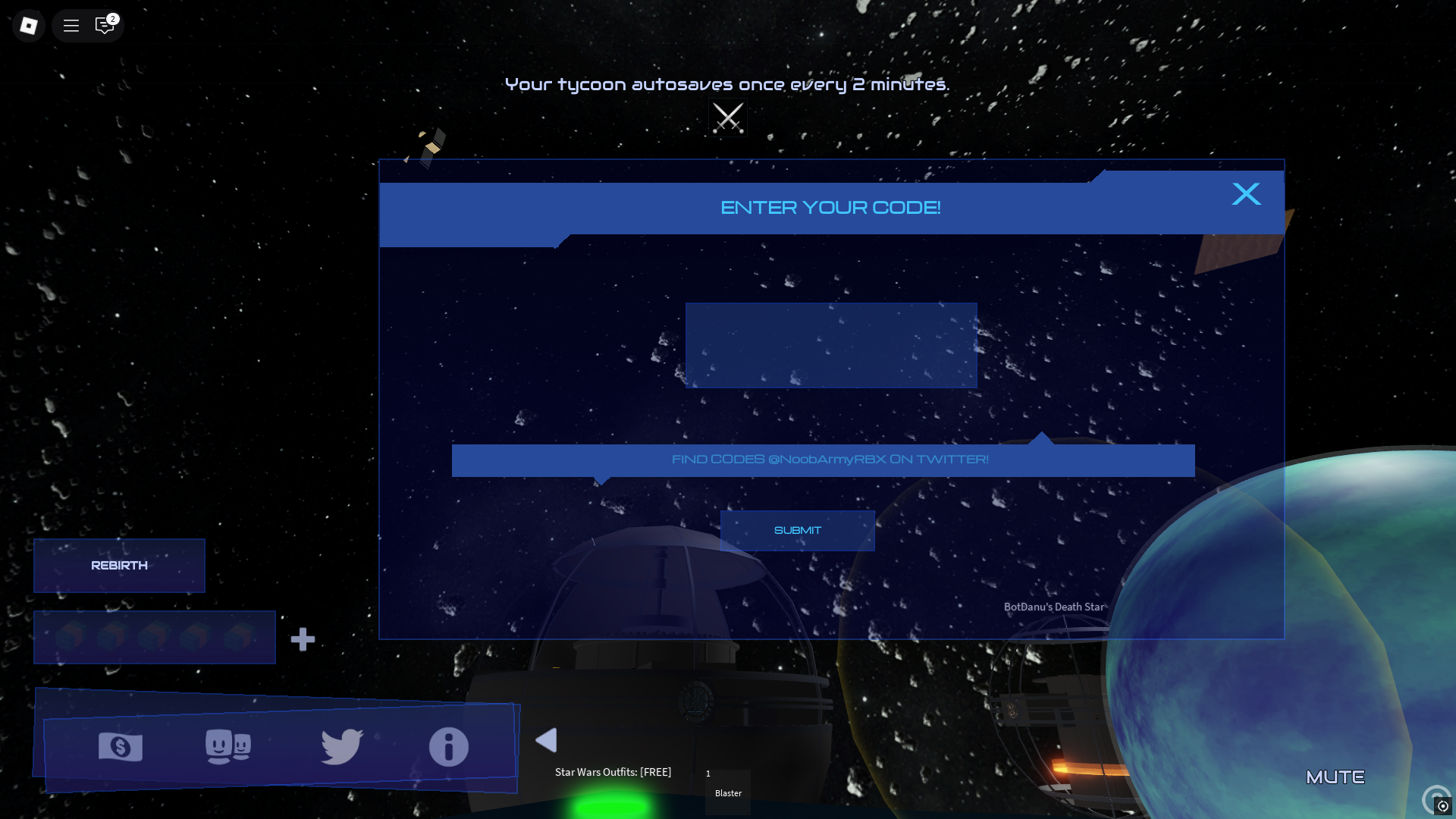 Redeeming codes for rewards (Image via Roblox)