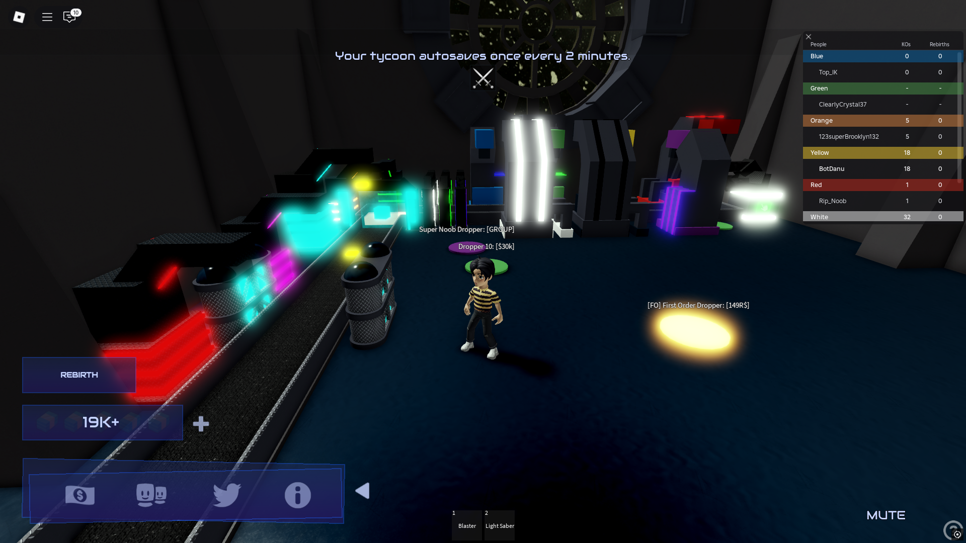 Tycoon droppers (Image via Roblox)