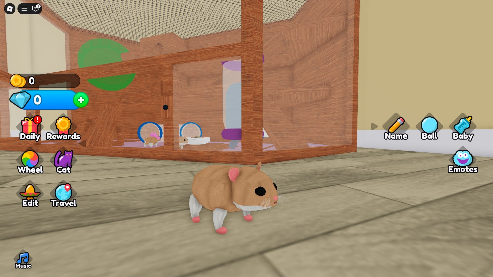 Surviving as hamster (Image via Roblox)