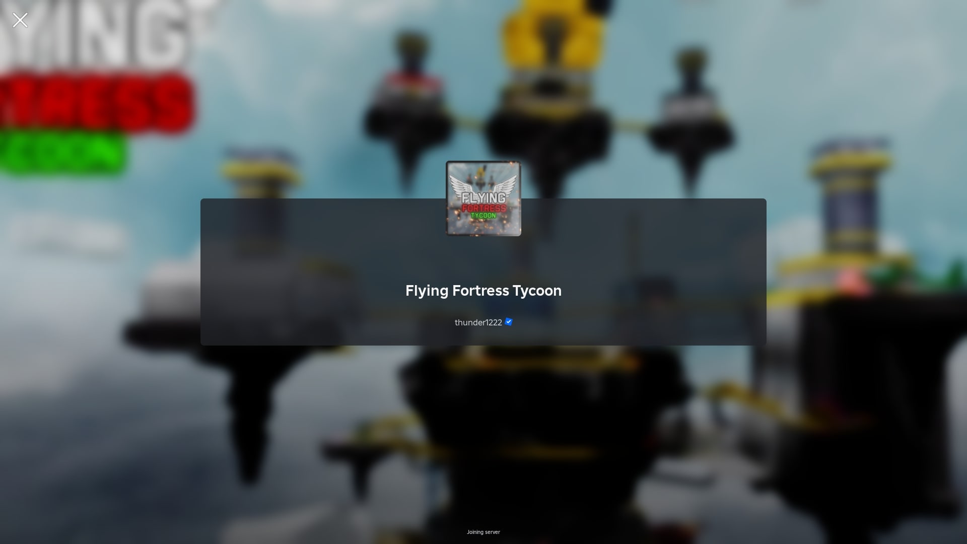 Flying Fortress Tycoon (Image via Roblox)