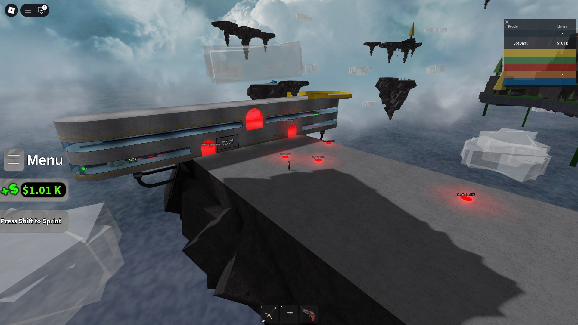 Flying base (Image via Roblox)