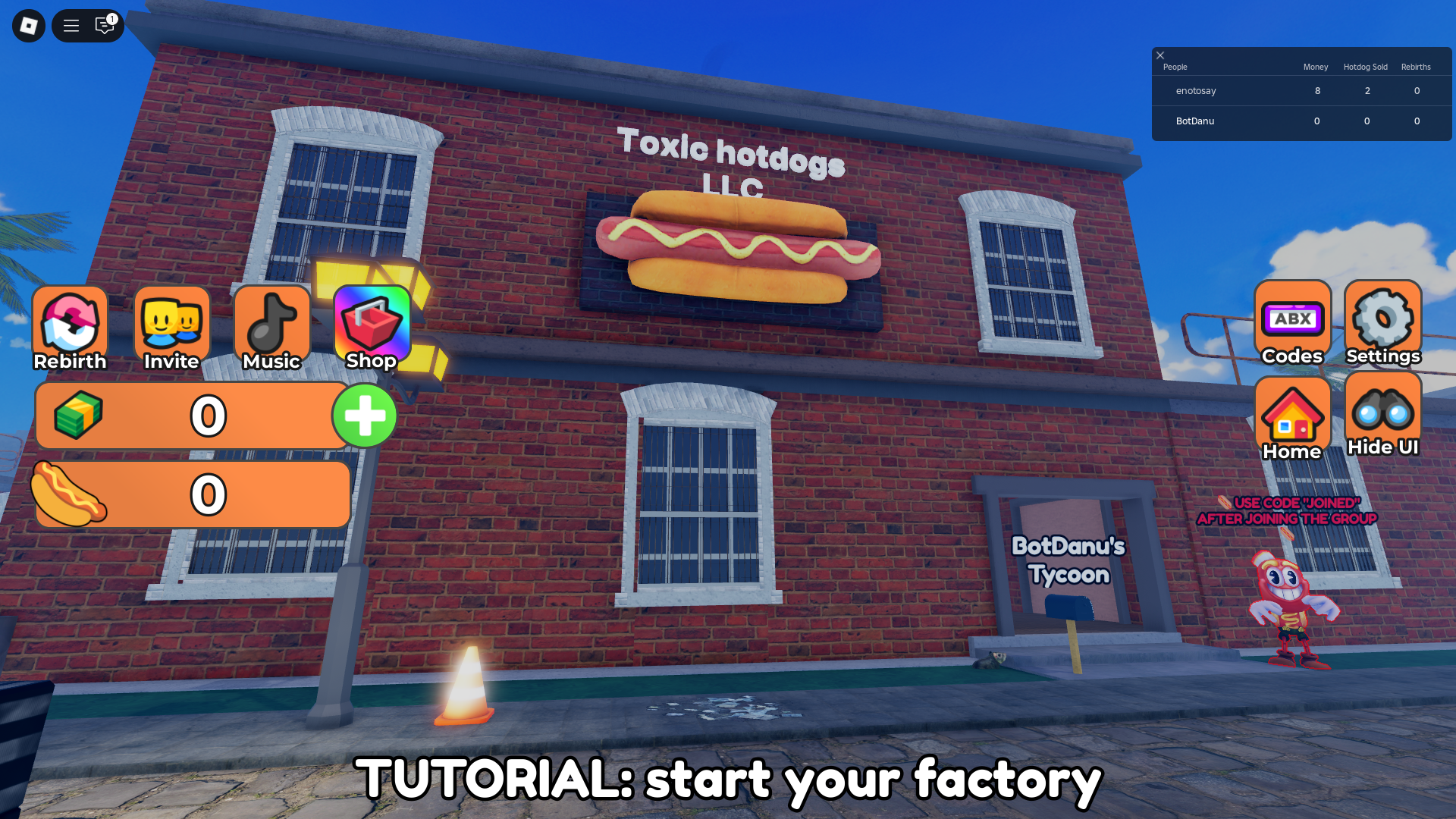 Sell Hotdogs and Prove Dad Wrong (Image via Roblox)