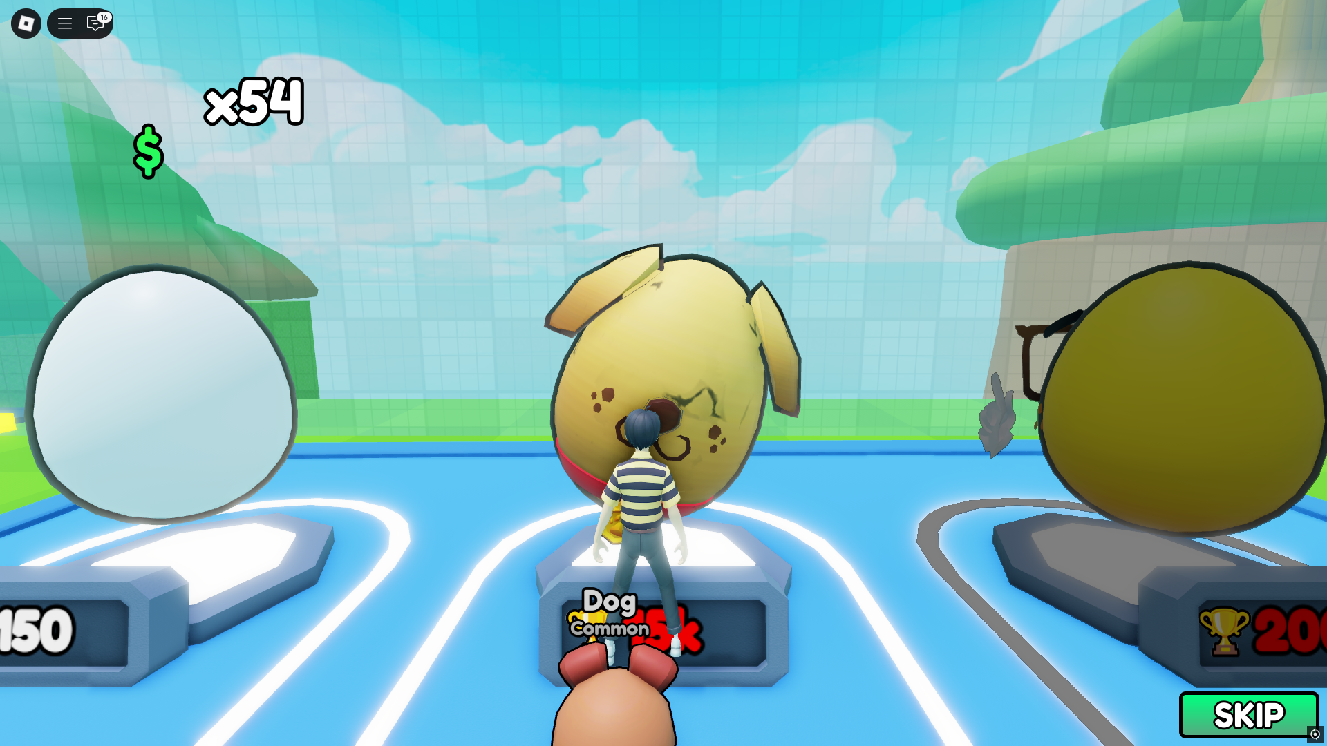 Hatching eggs (Image via Roblox)