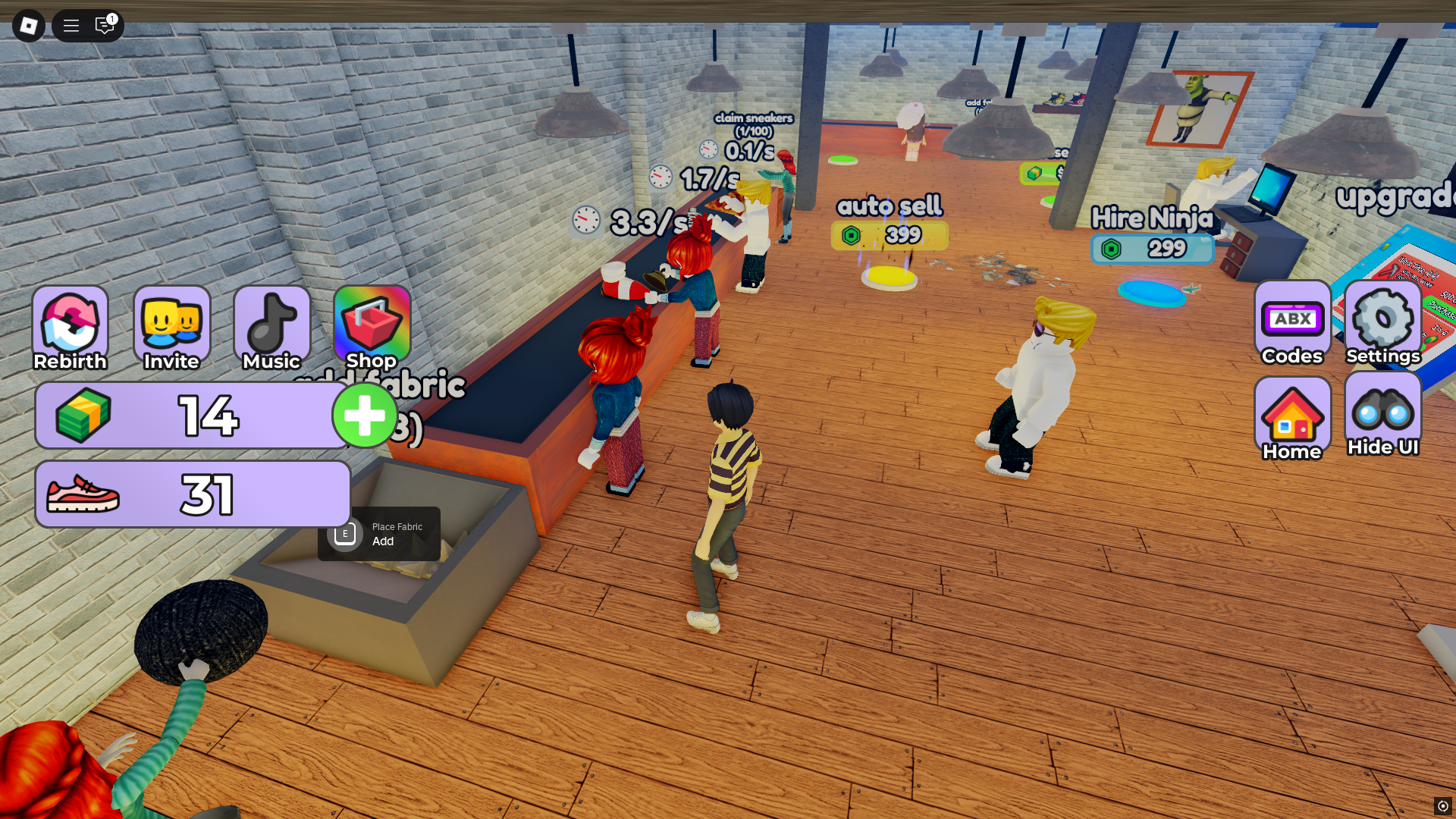 Sneaker Factory (Image via Roblox)