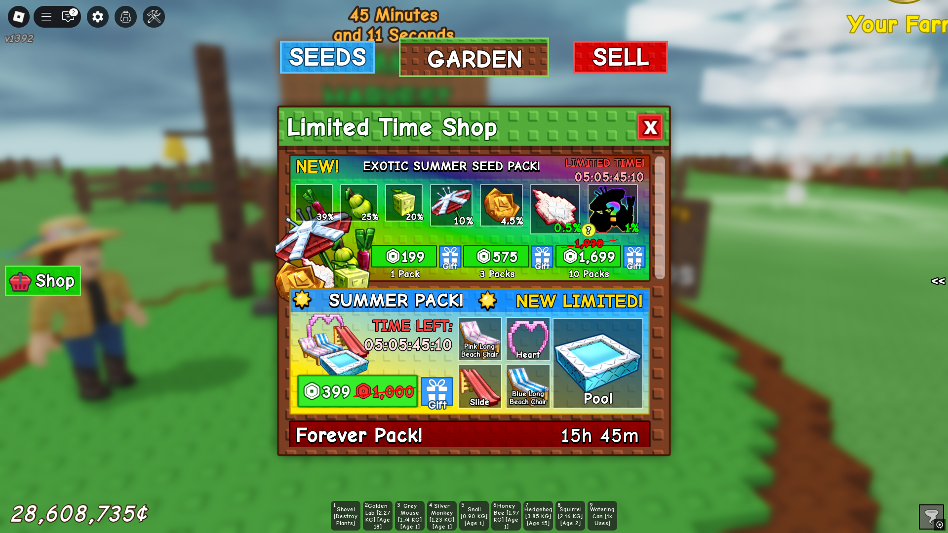 Limited time shop (Image via Roblox)