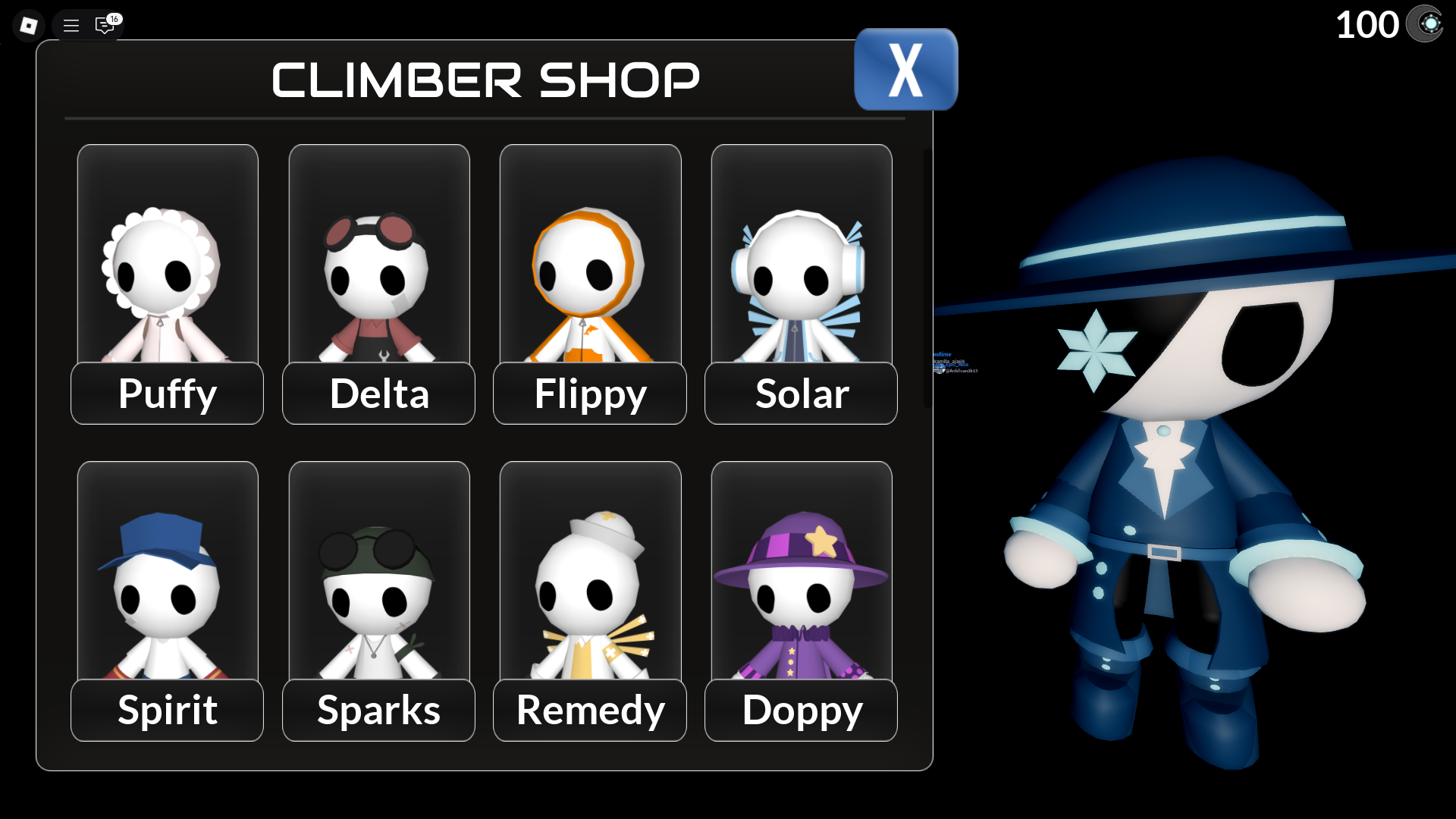 Climber shop (Image via Roblox)