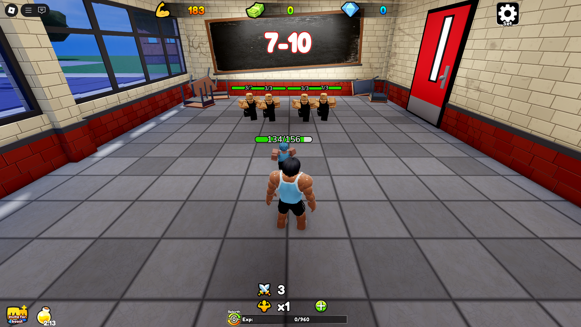 Fighting bullies (Image via Roblox)
